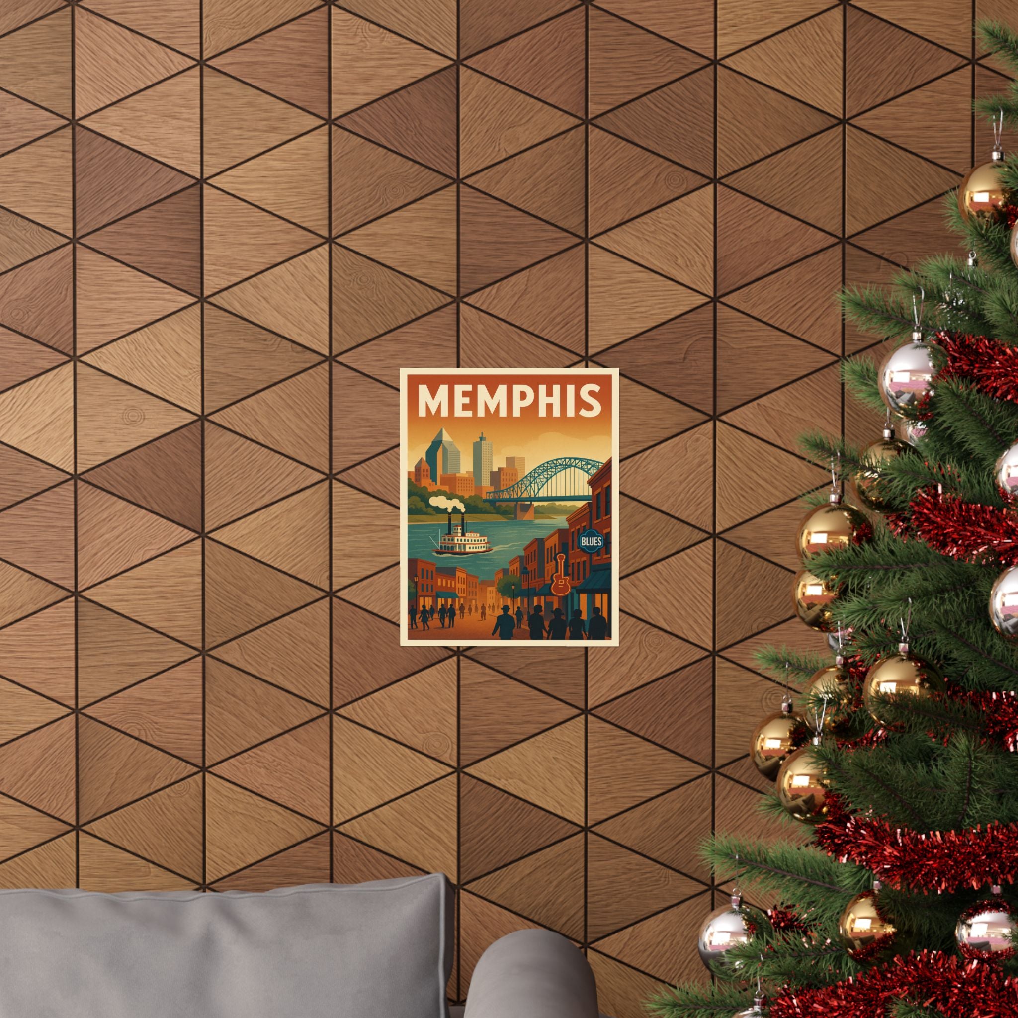 Cityscape Print - Memphis Riverboat