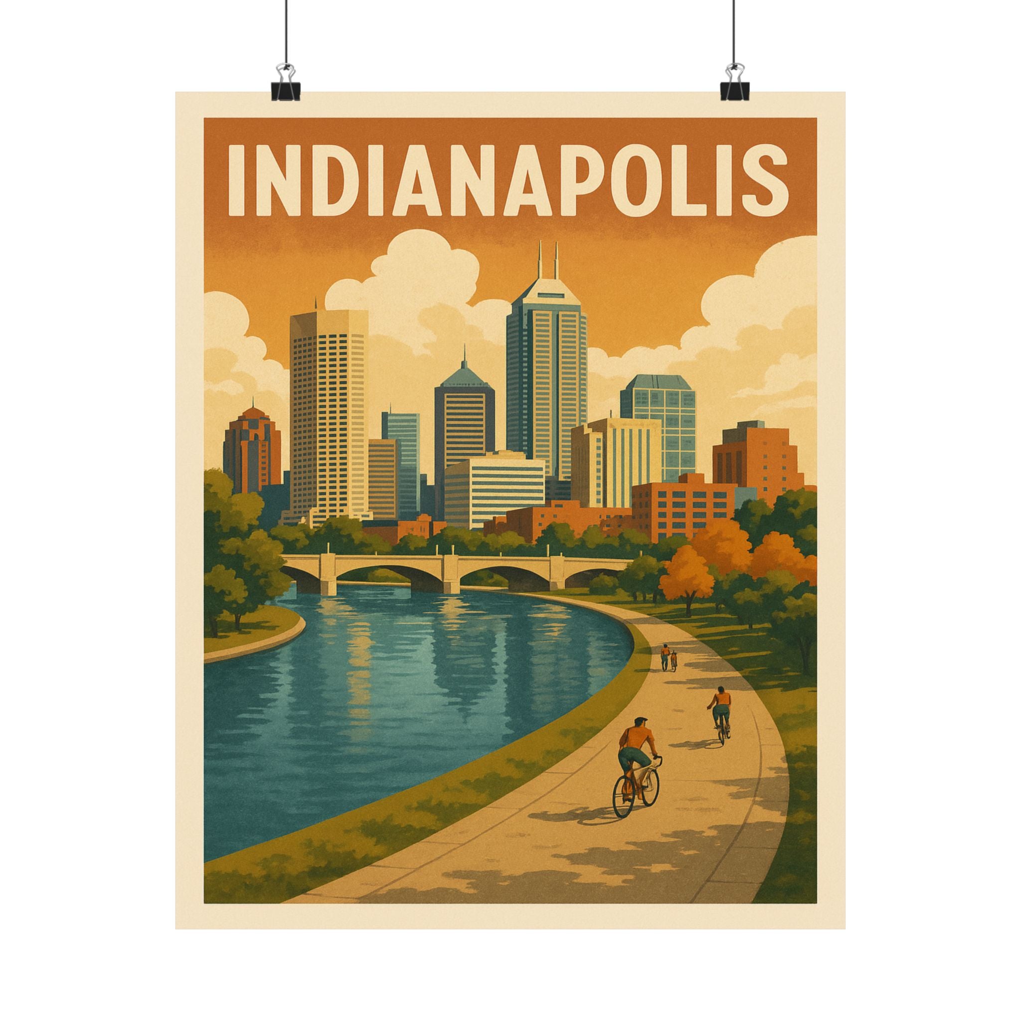 Cityscape Print - Indianapolis