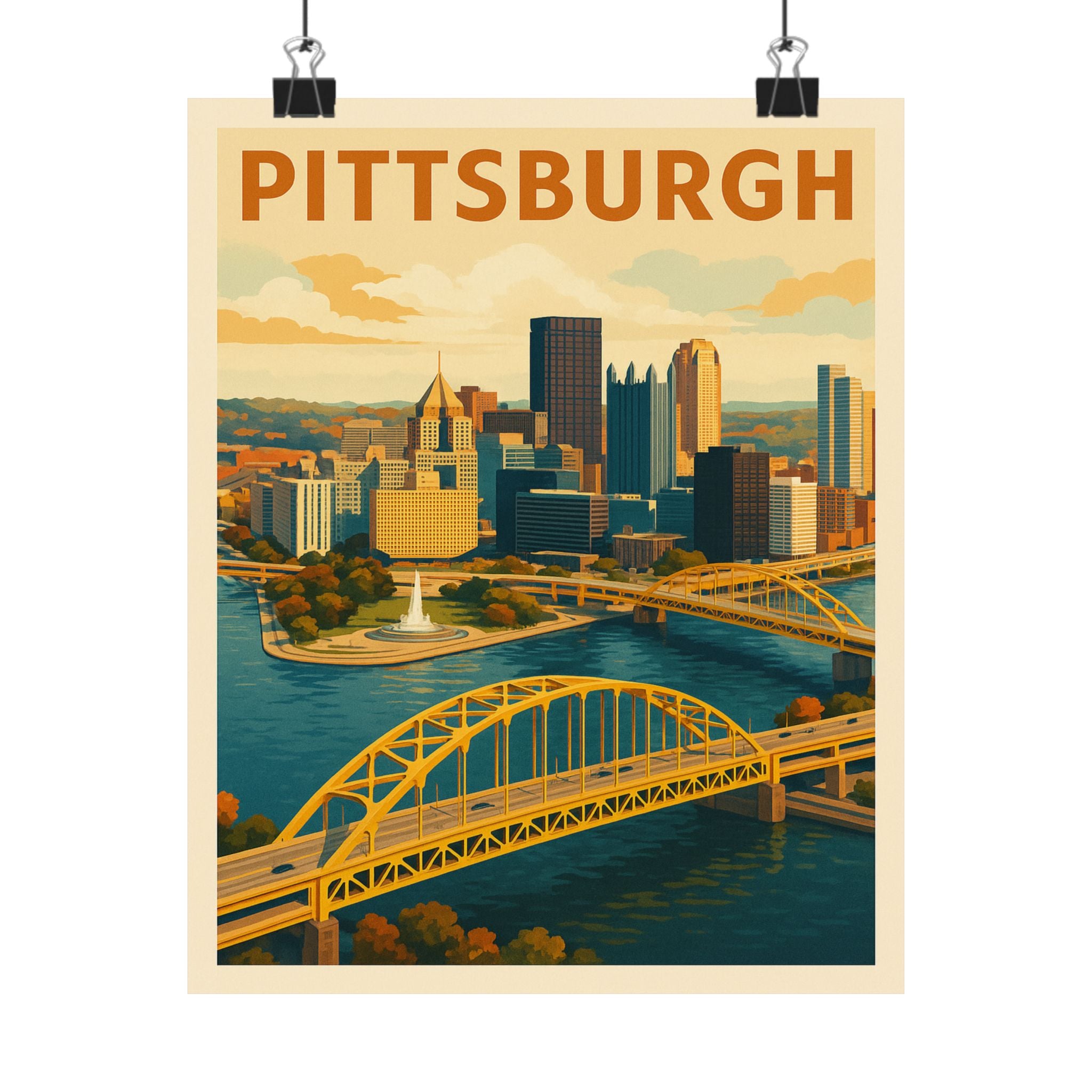 Cityscape Print - Pittsburgh