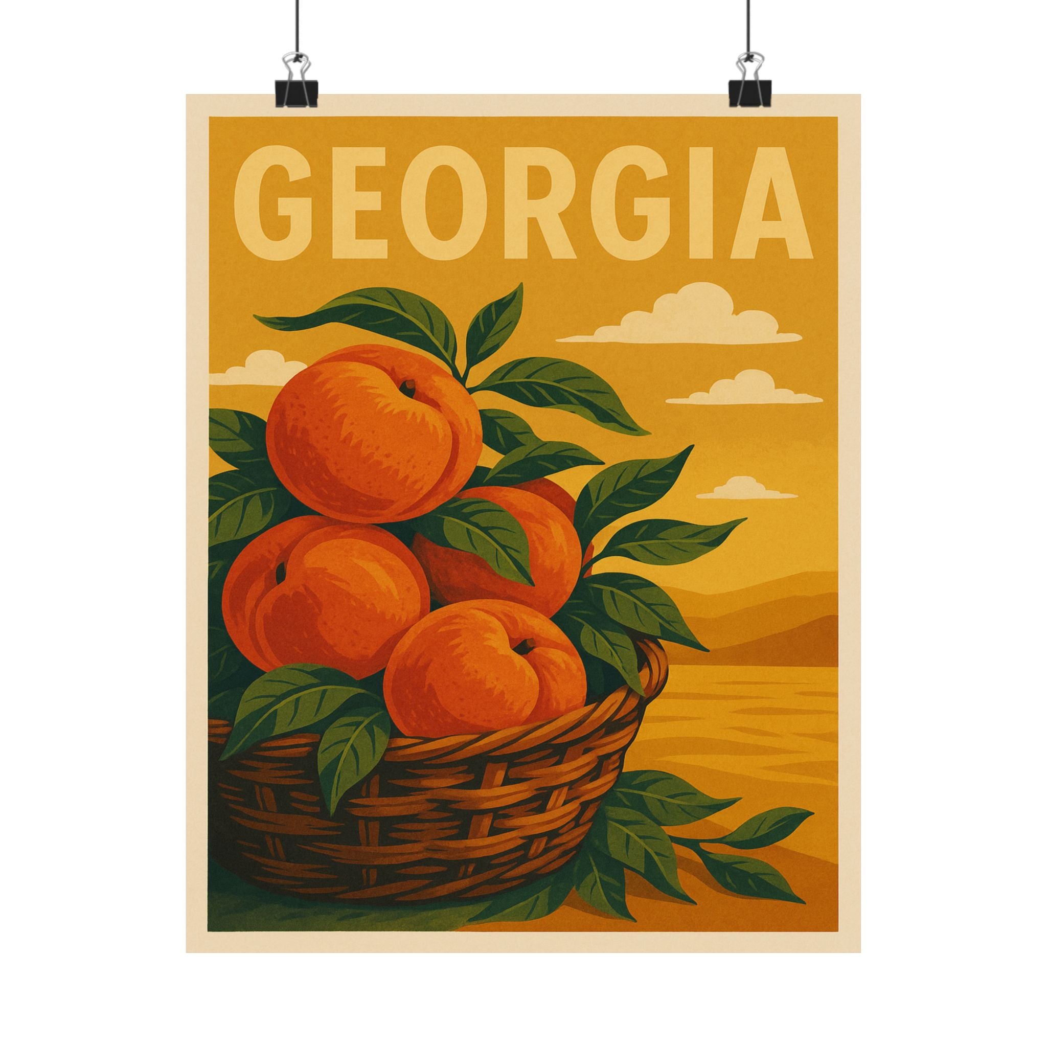 Cityscape Print - Georgia Peaches