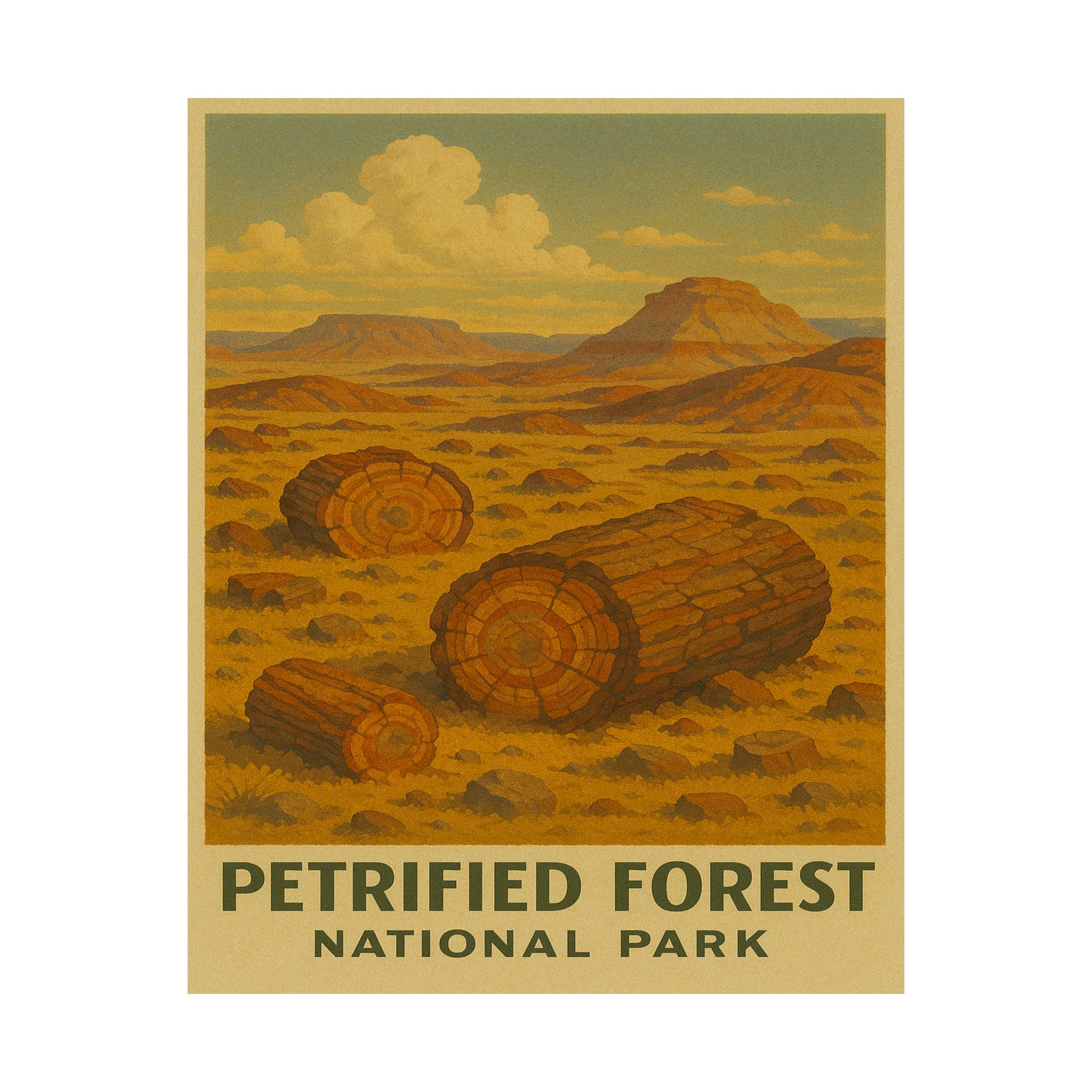 Vertical Print - Petrified Forest National Park