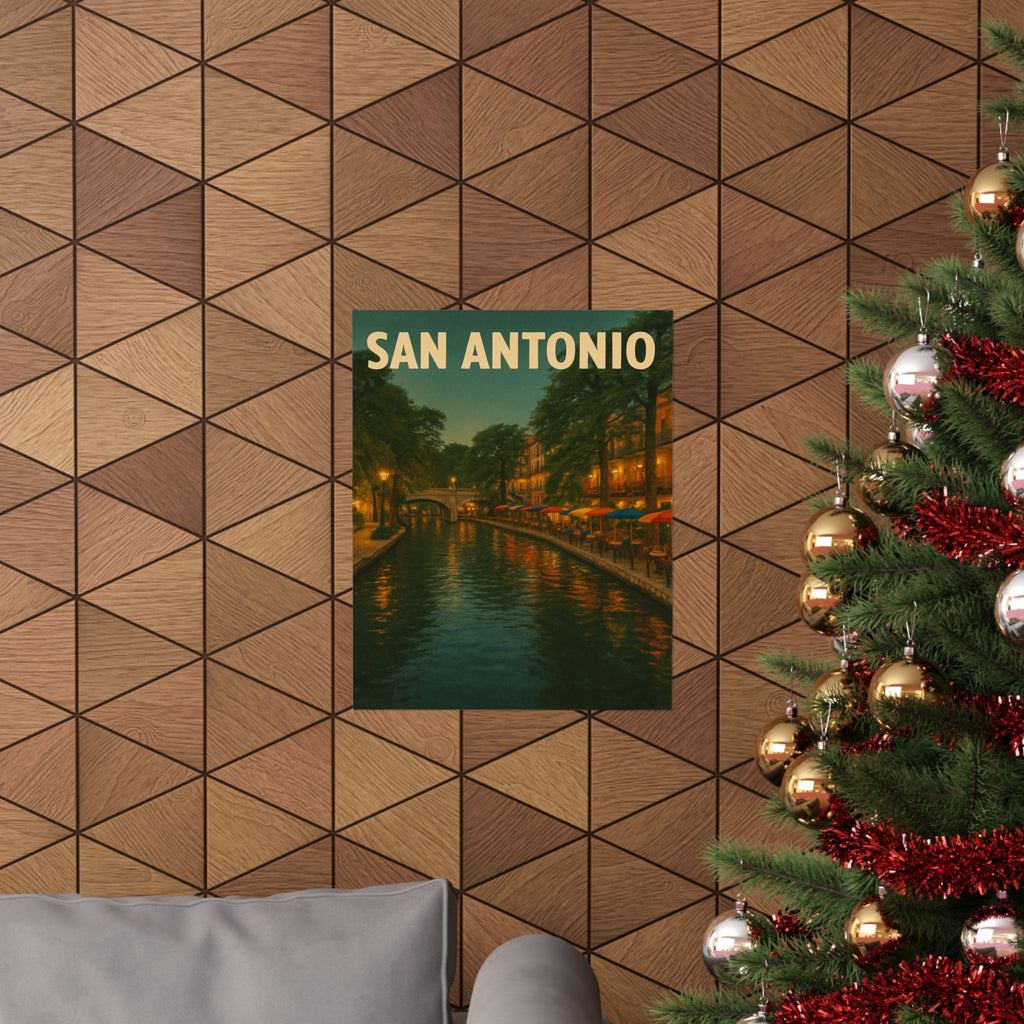Cityscape Print - San Antonio Riverwalk