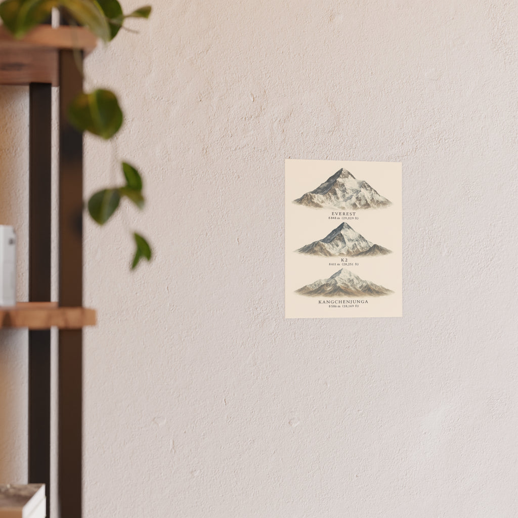Nature Print - Highest Peaks
