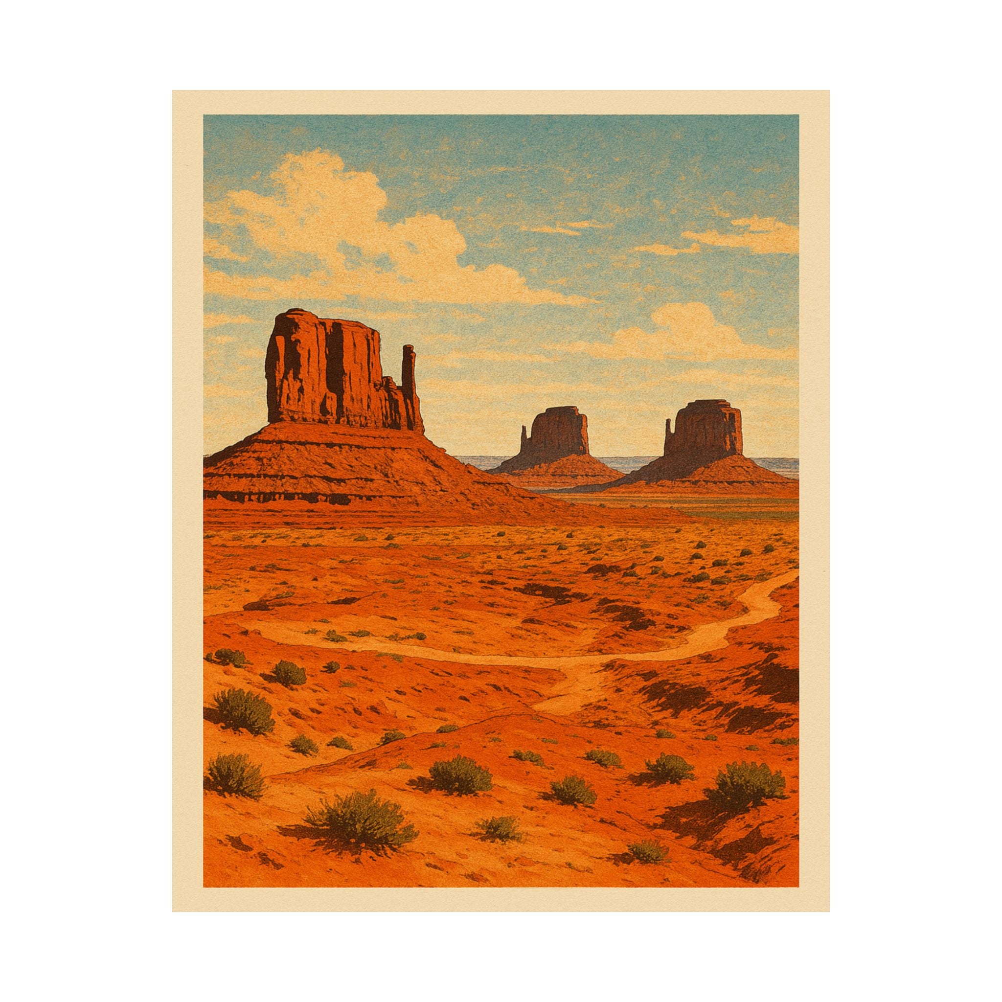 Nature Print - Monument Valley