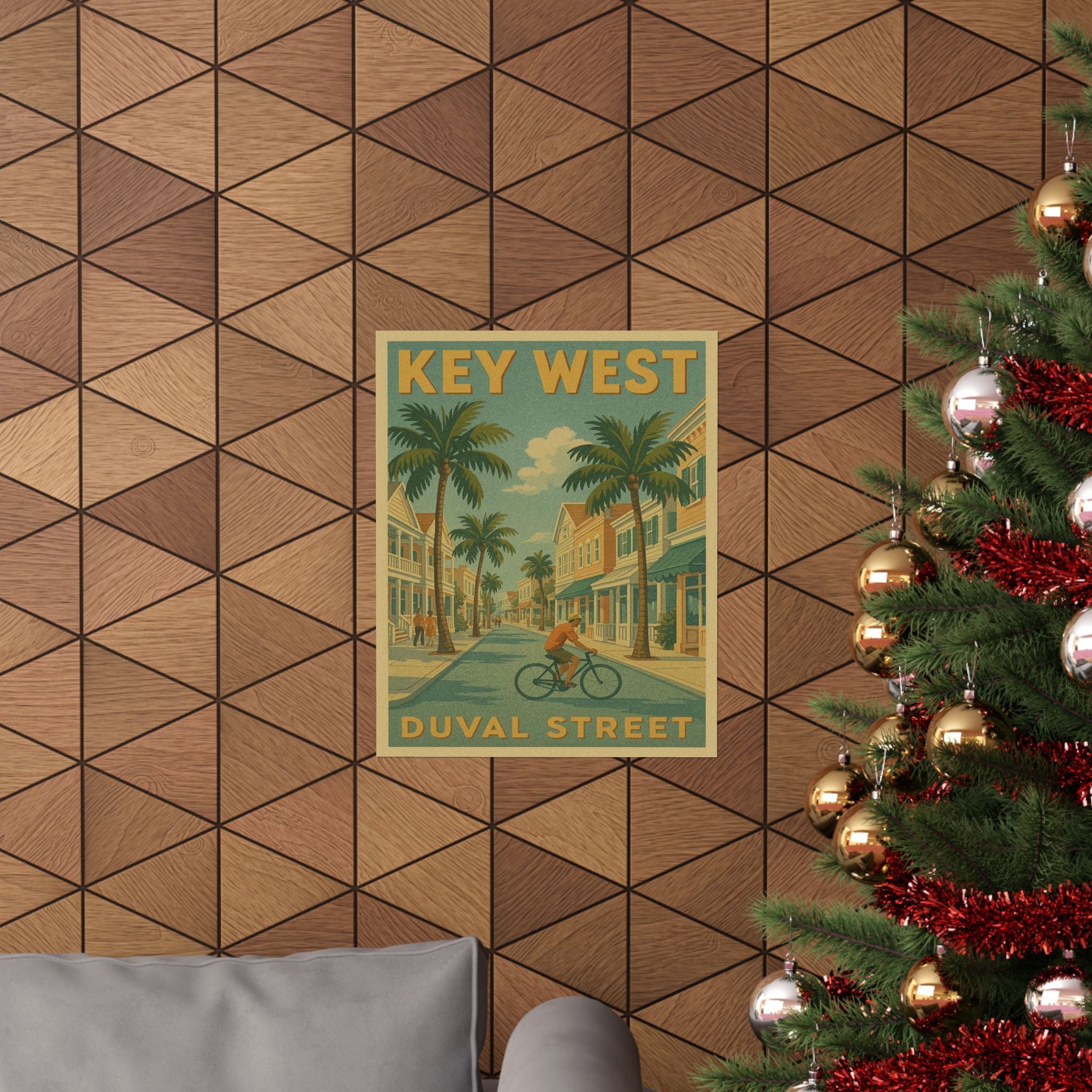 Cityscape Print - Key West Duval Street