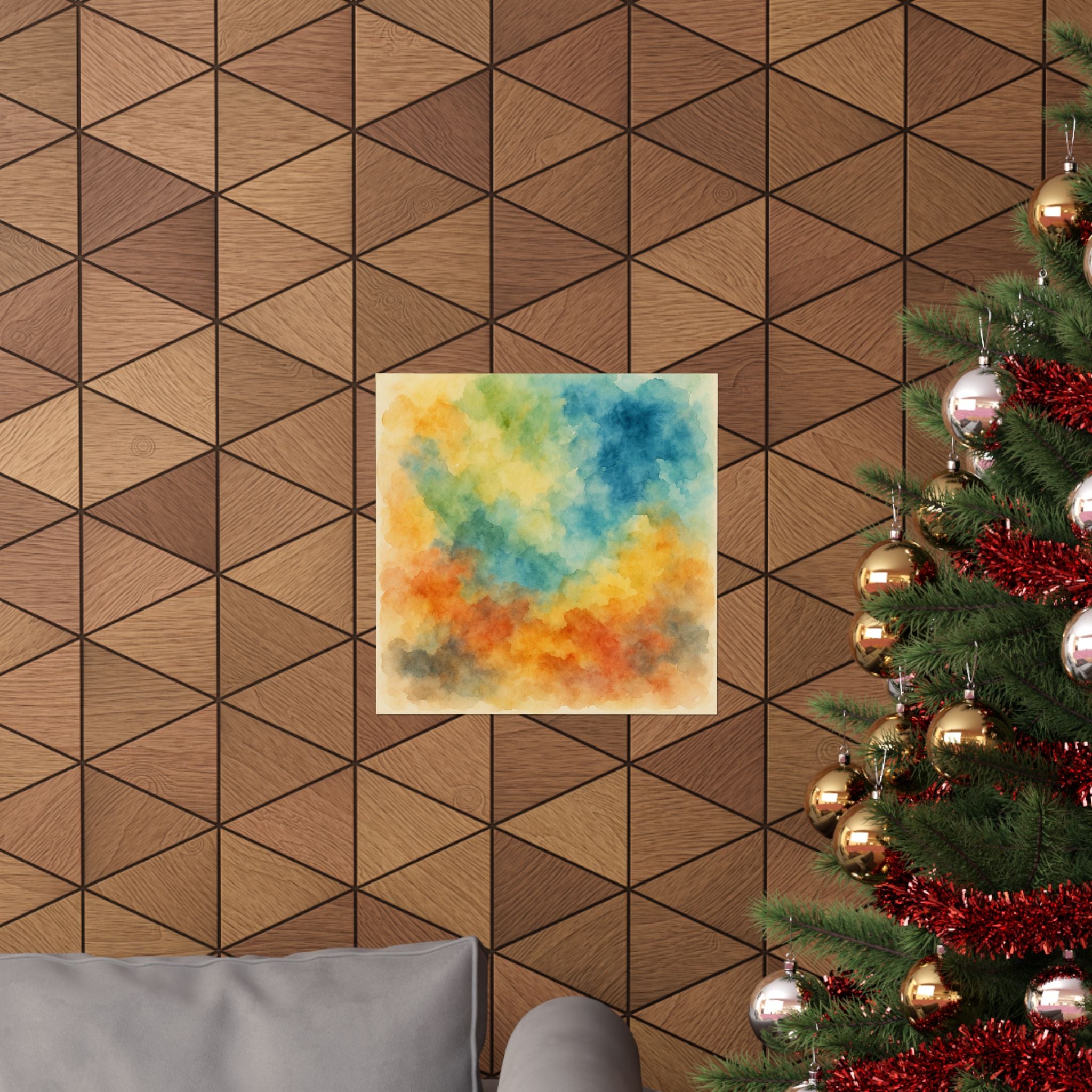 Abstract Print - Colorful Watercolor