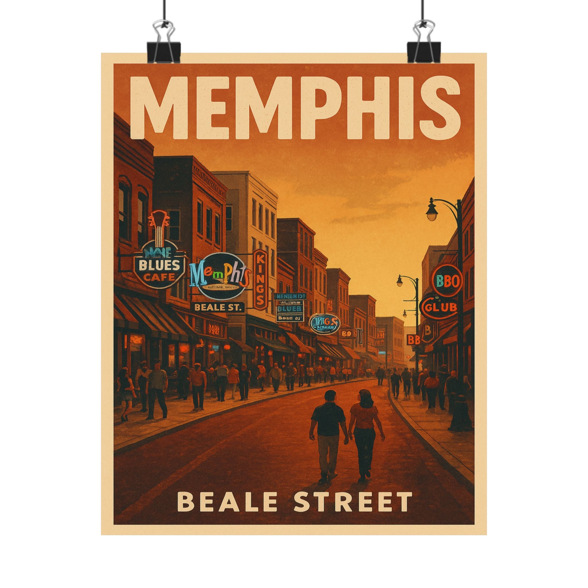 Cityscape Print - Memphis Beale
