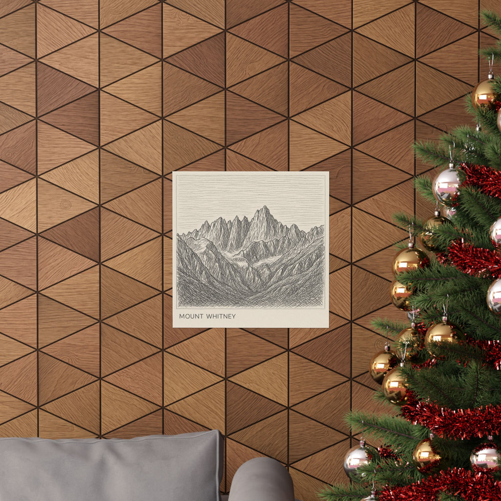 Nature Print - Mount Whitney Sketch