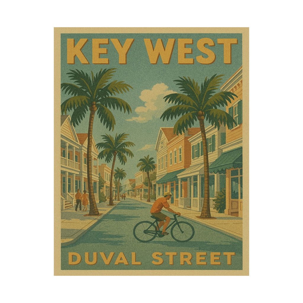 Cityscape Print - Key West Duval Street