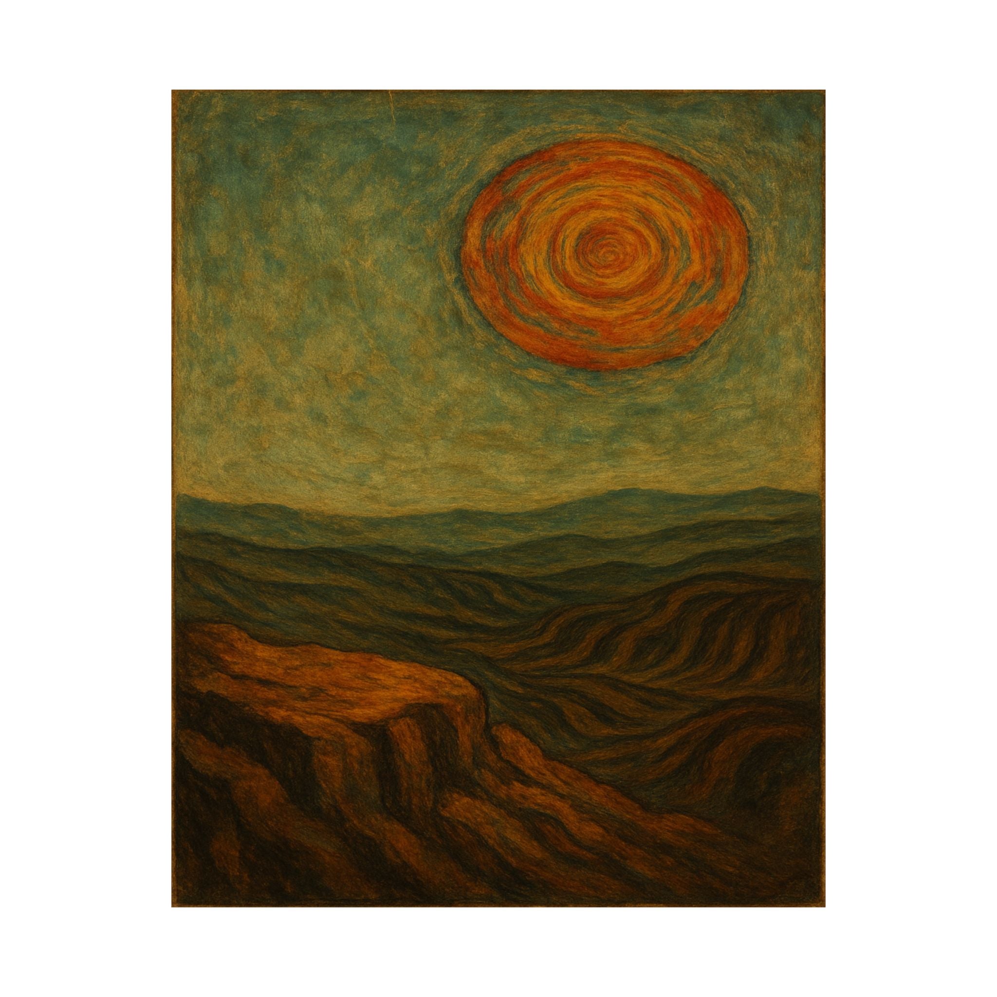 Abstract Print - Dessert Sun