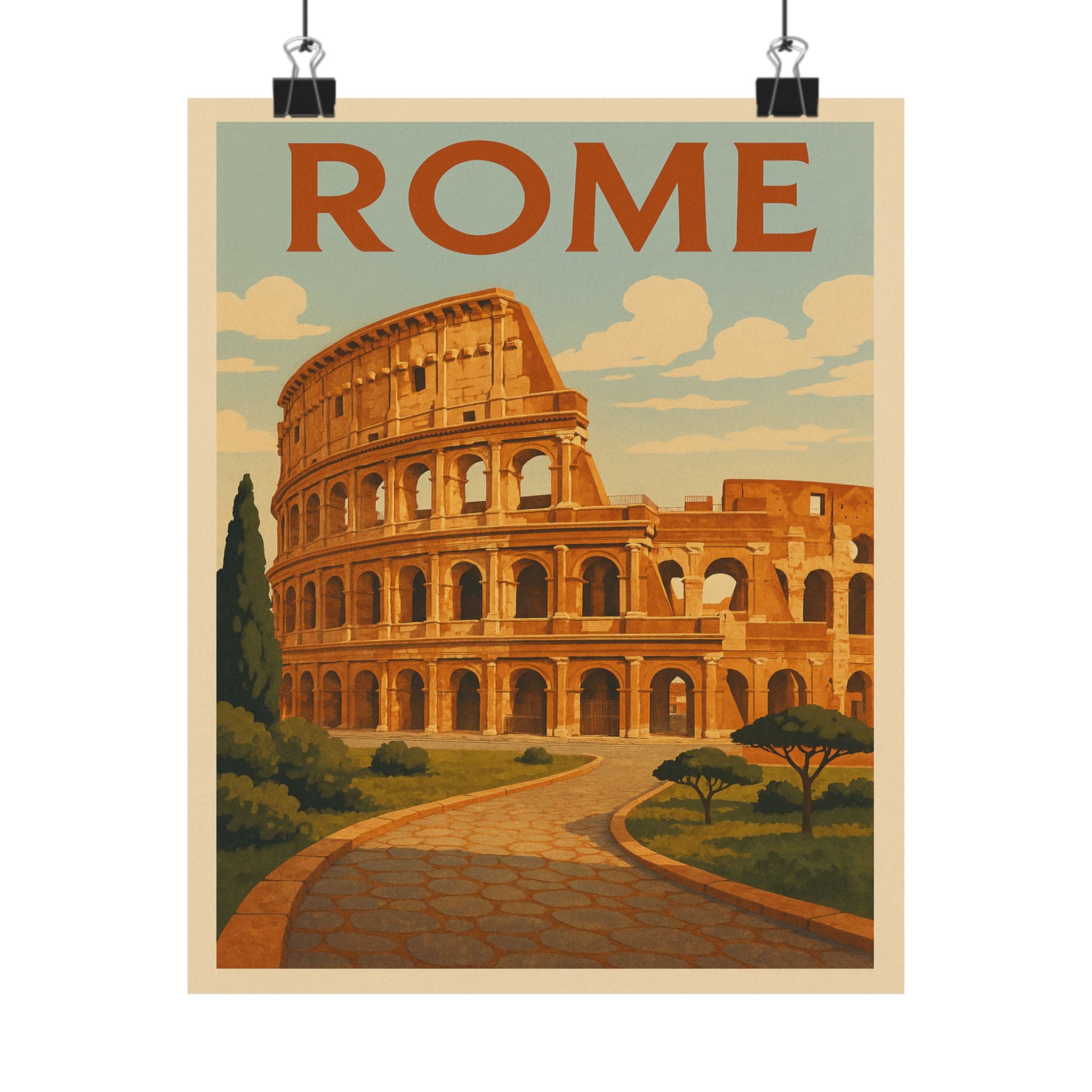Cityscape Print - Rome