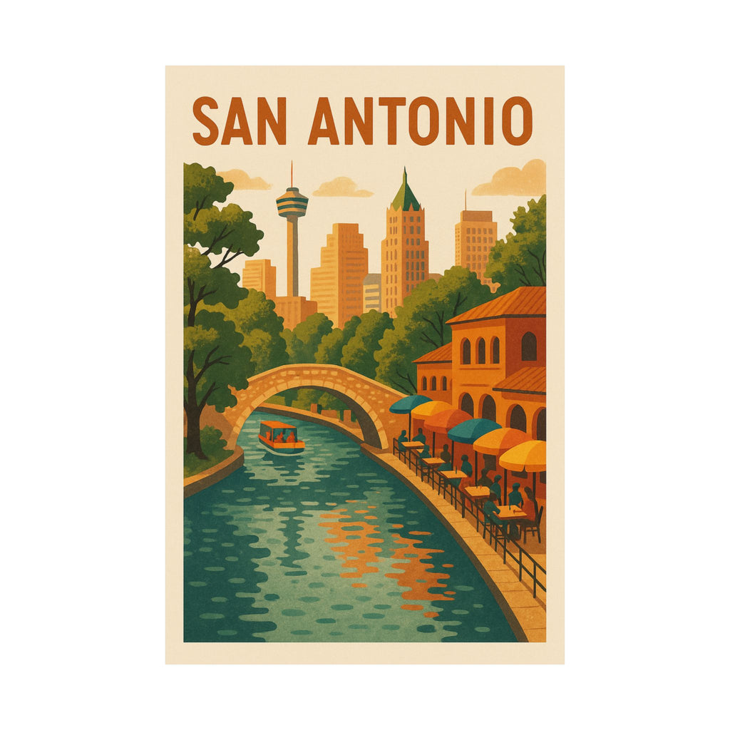 Cityscape Print - San Antonio