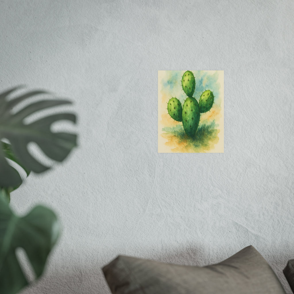 Nature Print - Watercolor Cactus
