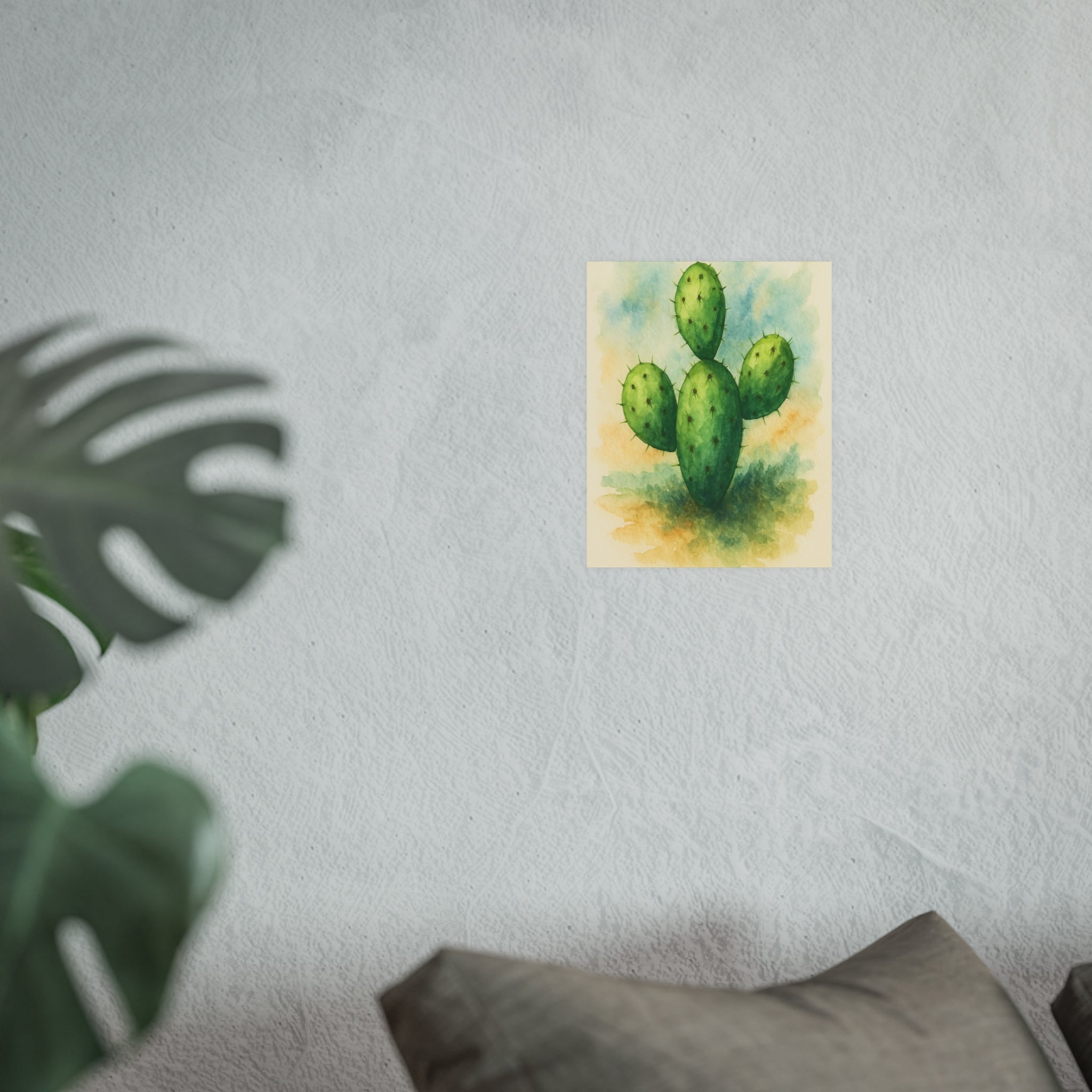 Nature Print - Watercolor Cactus