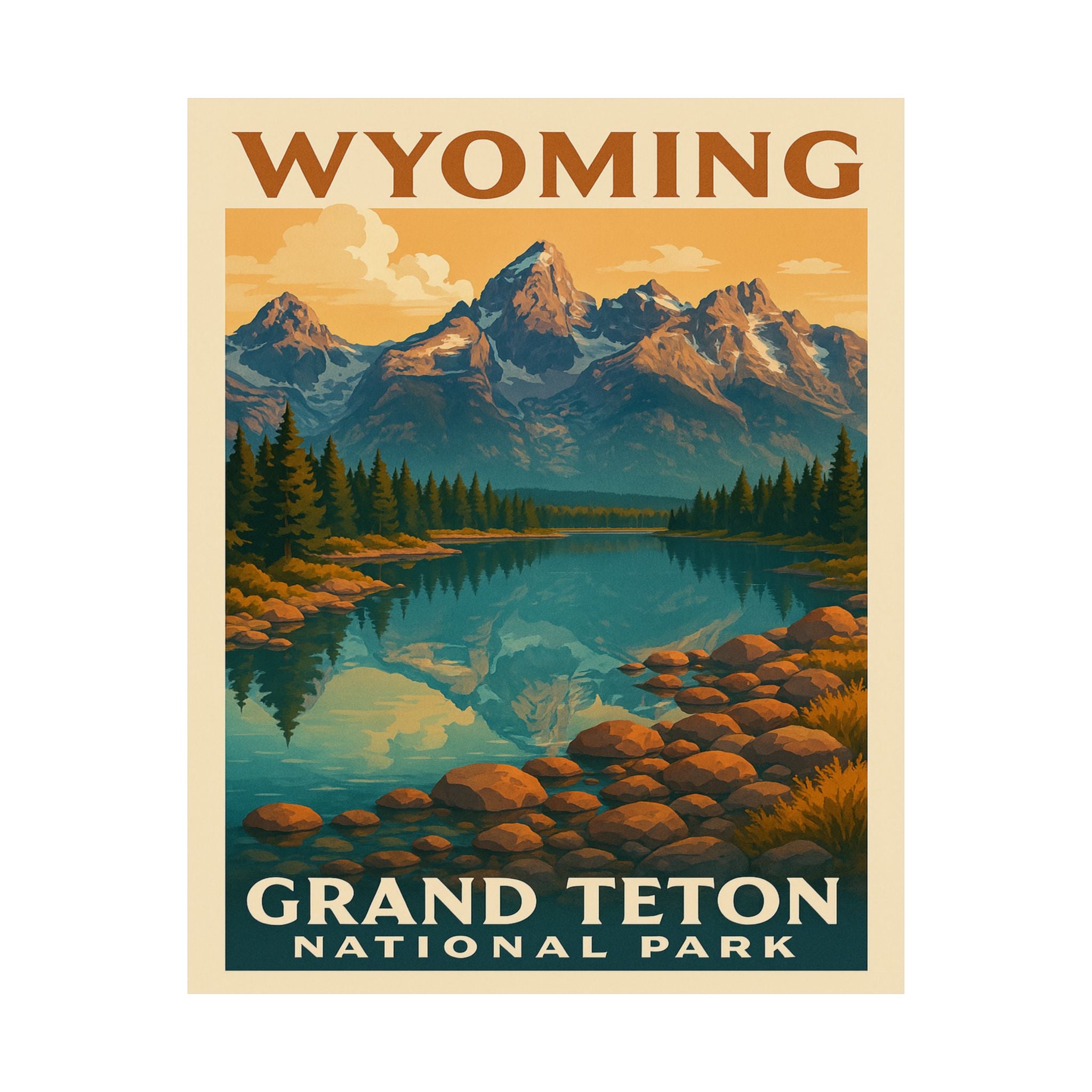 Vertical Print - Grand Teton National Park