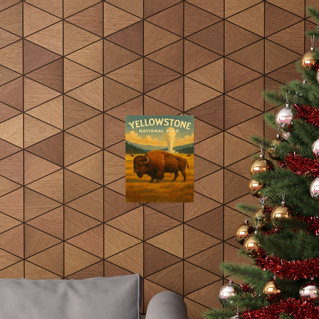 Vertical Print - Yellowstone National Park Bison