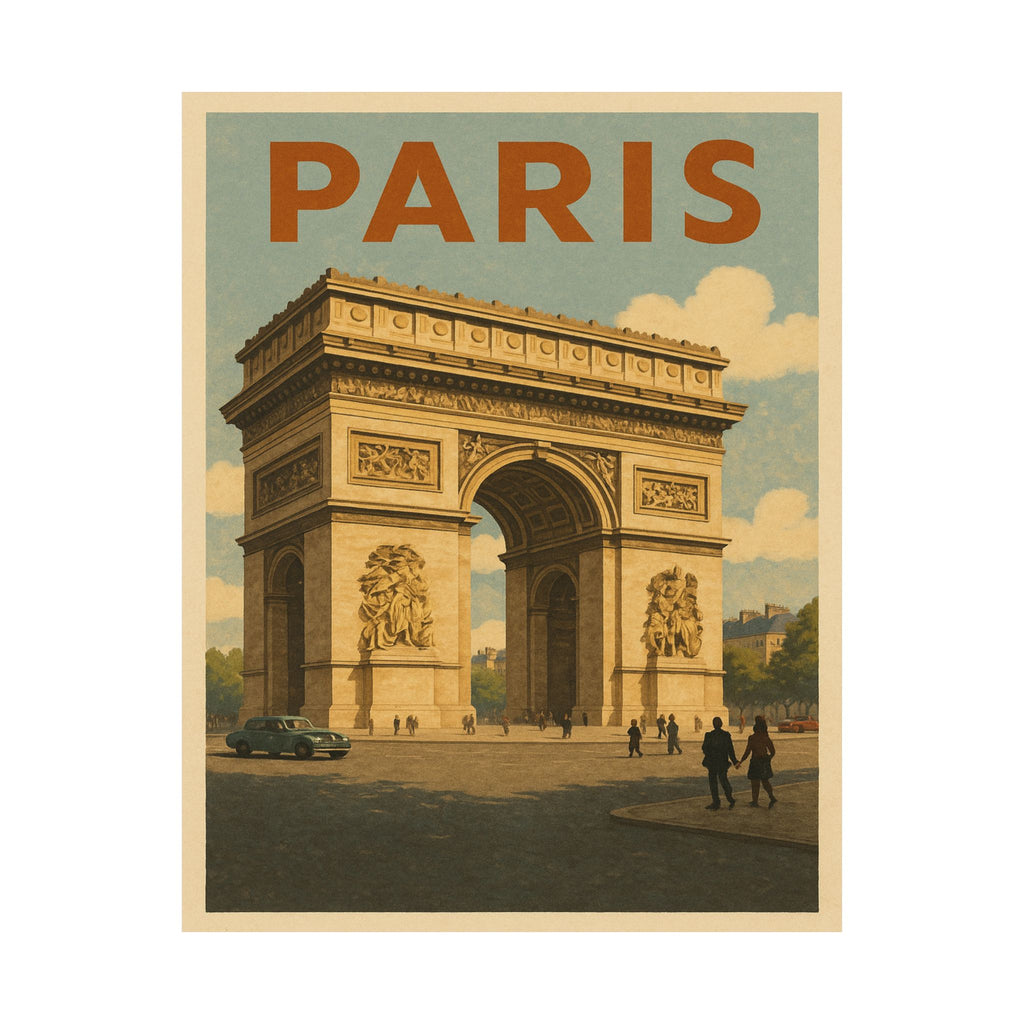Cityscape Print - Paris Arc De Triumph