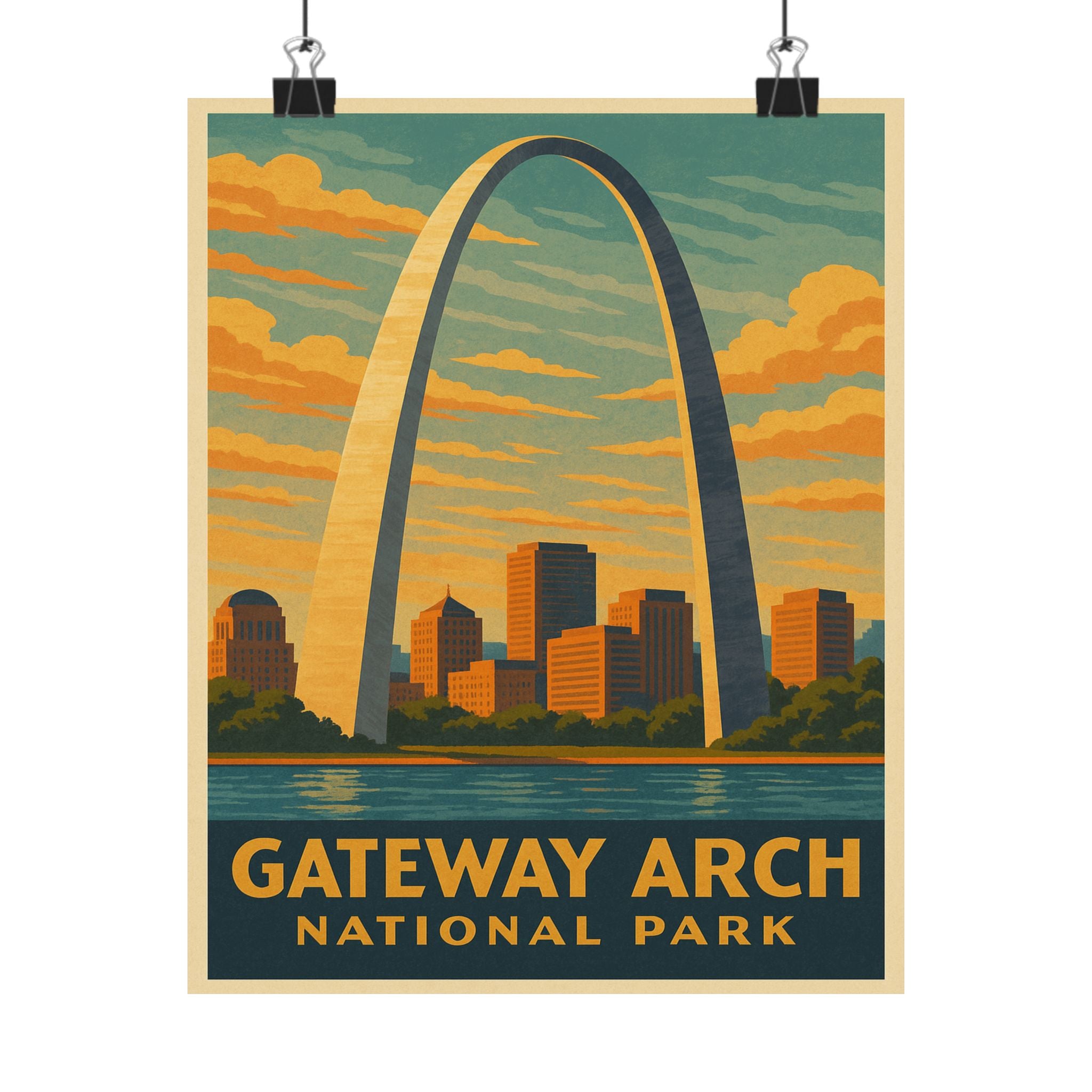 Vertical Print - Gateway Arch National Park