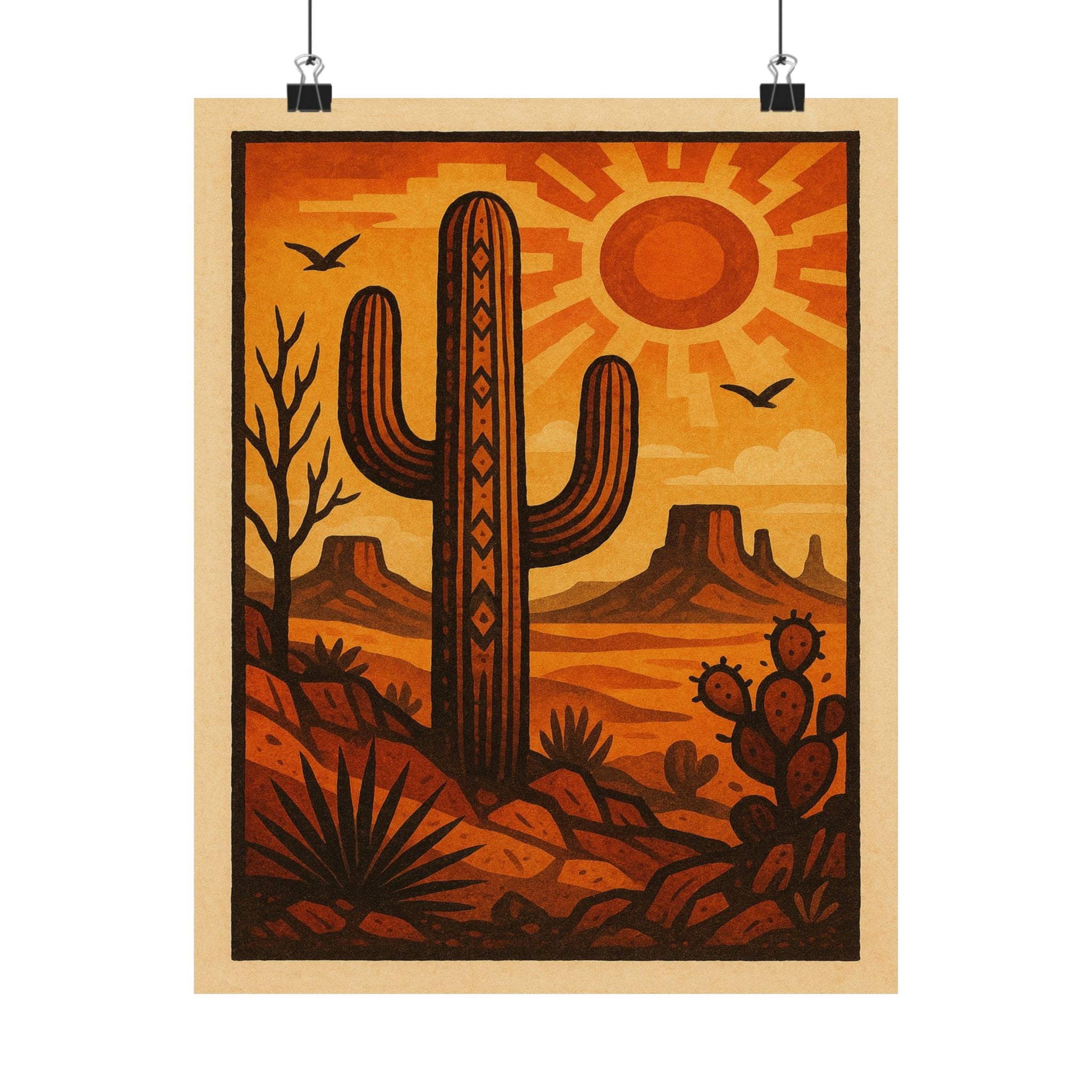Nature Print - Desert Cactus