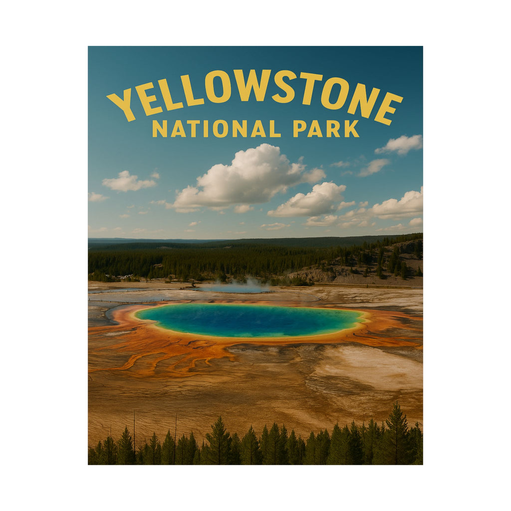 Vertical Print - Yellowstone National Park - Prismatic Lake