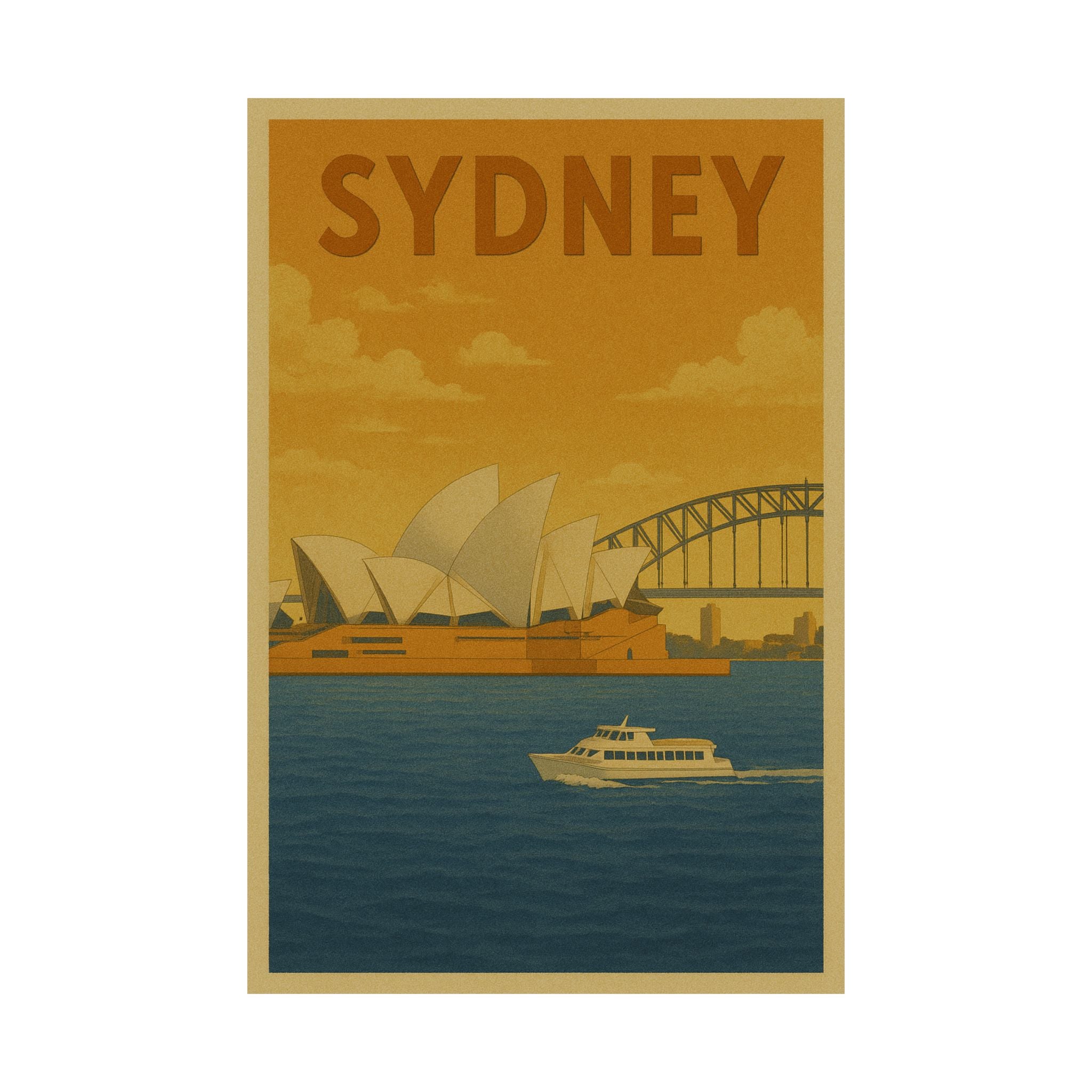 Cityscape Print - Sydney Australia