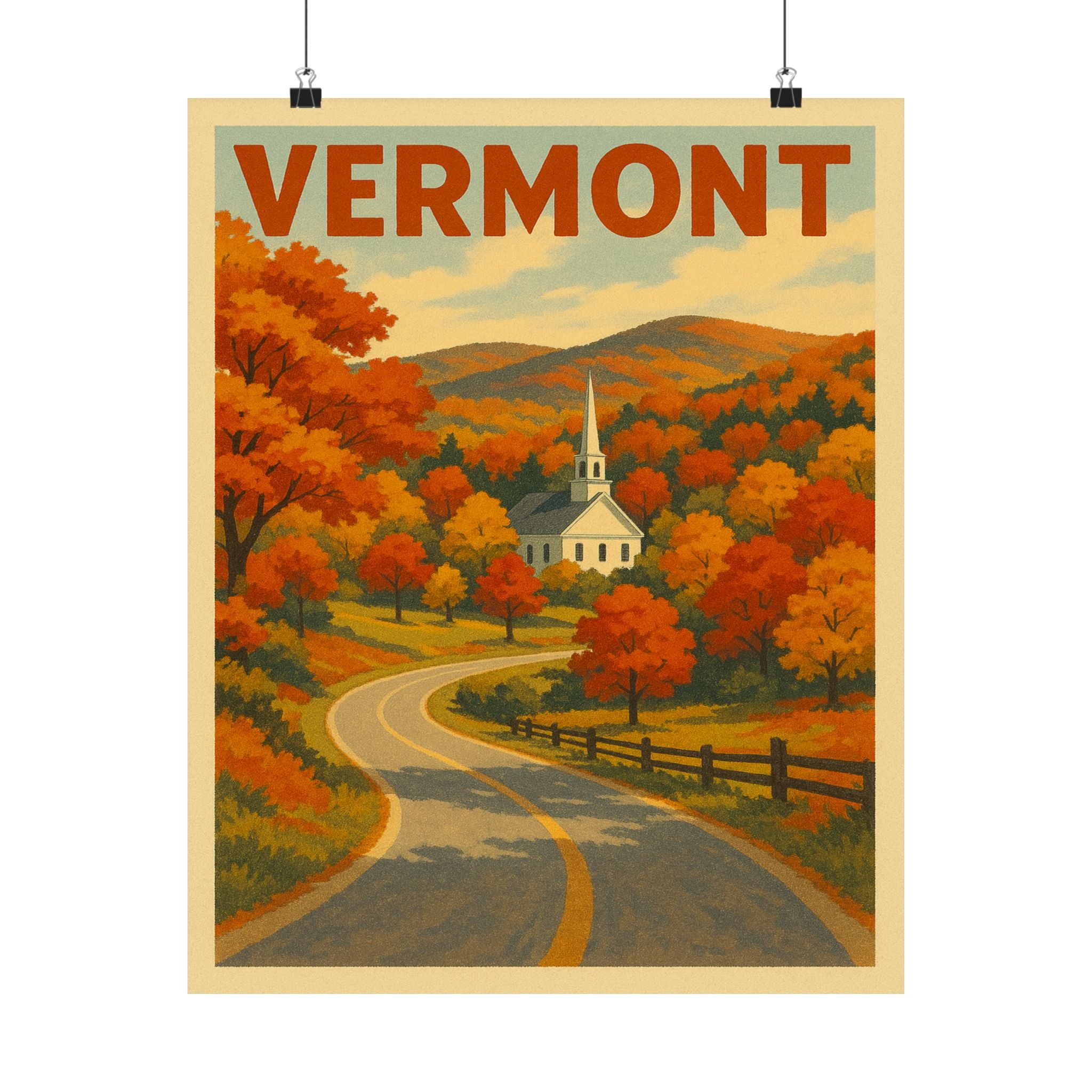 Cityscape Print - Vermont