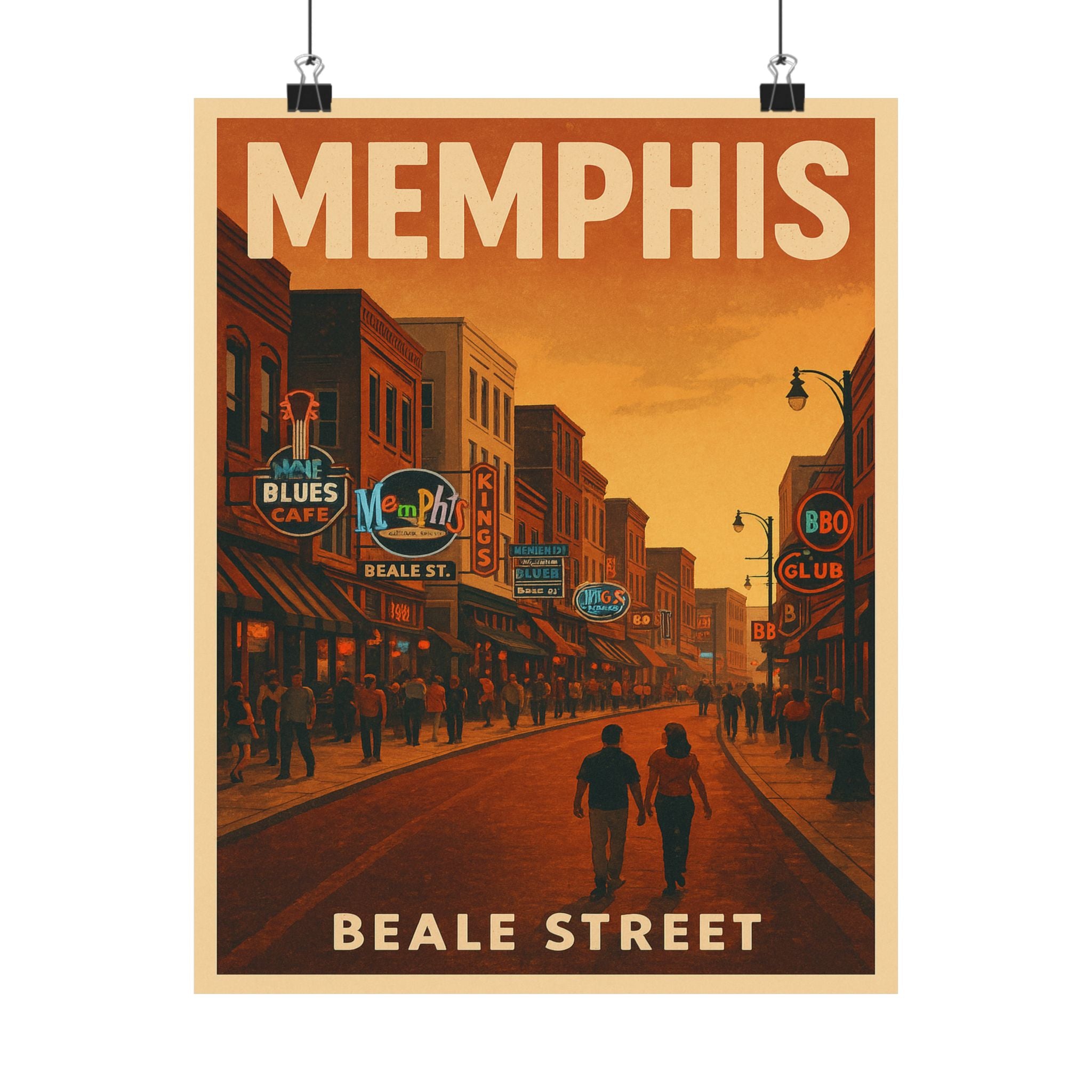 Cityscape Print - Memphis Beale