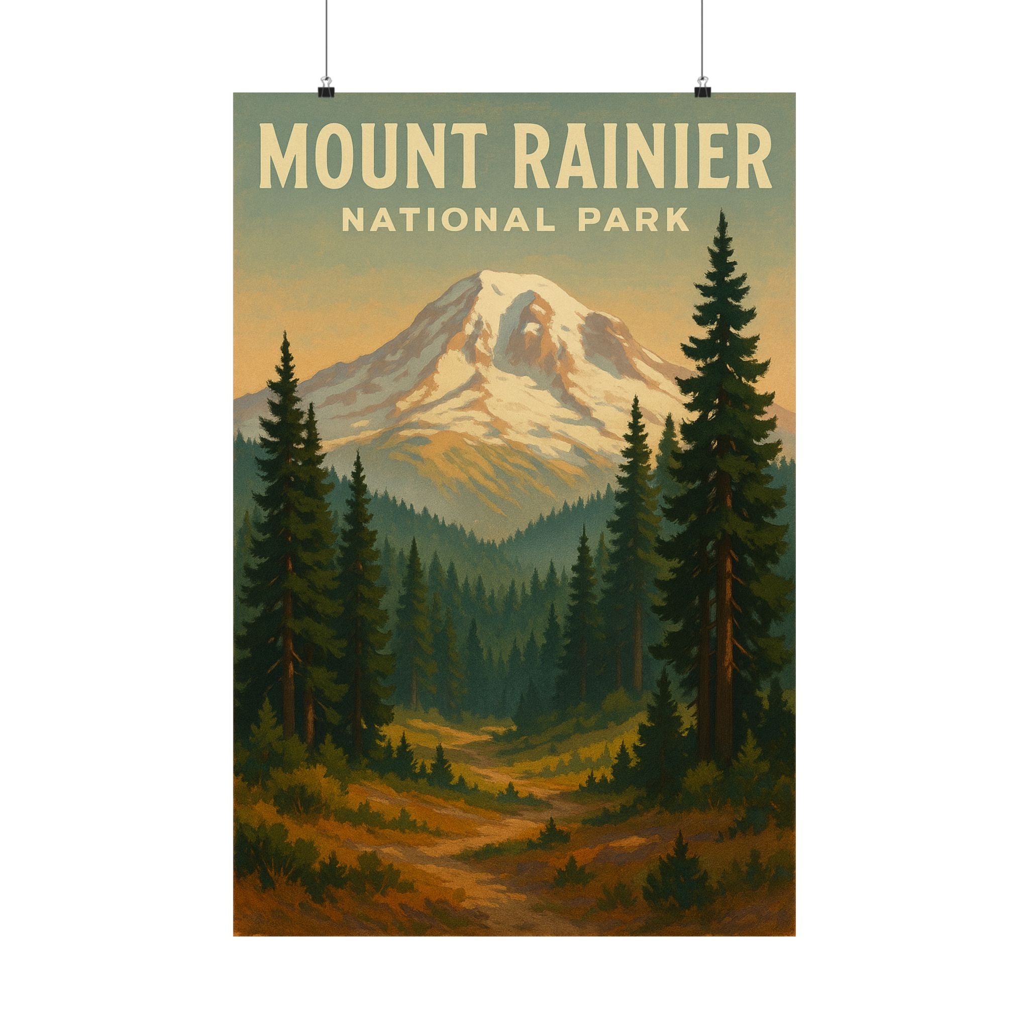 Travel Print - Mount Rainier National Park