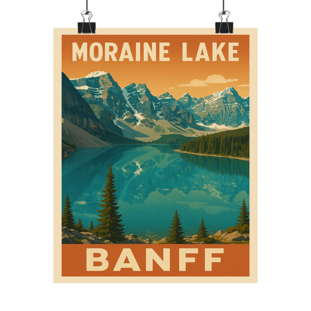 Vertical Print - Banff National Park - Moraine Lake