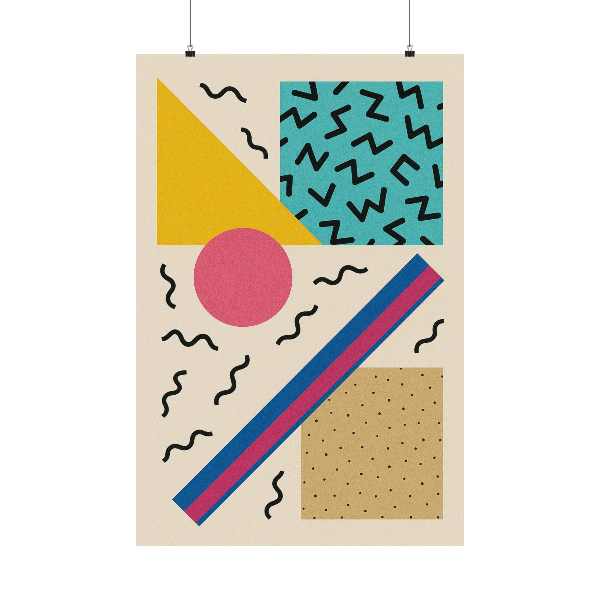 Abstract Print - 90's Retro