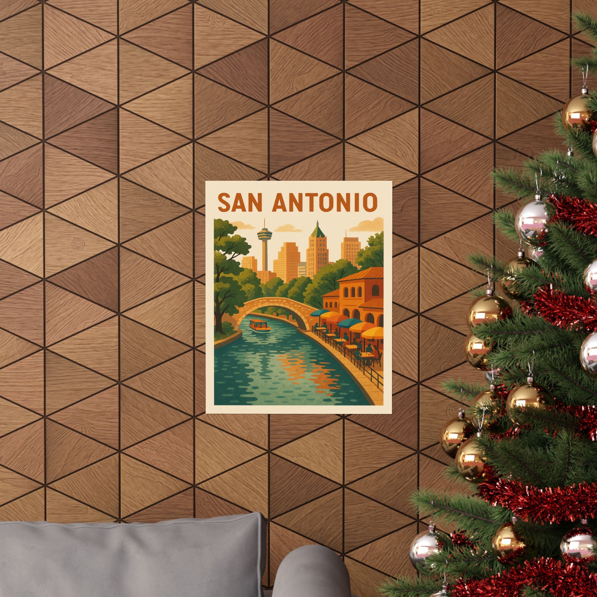 Cityscape Print - San Antonio