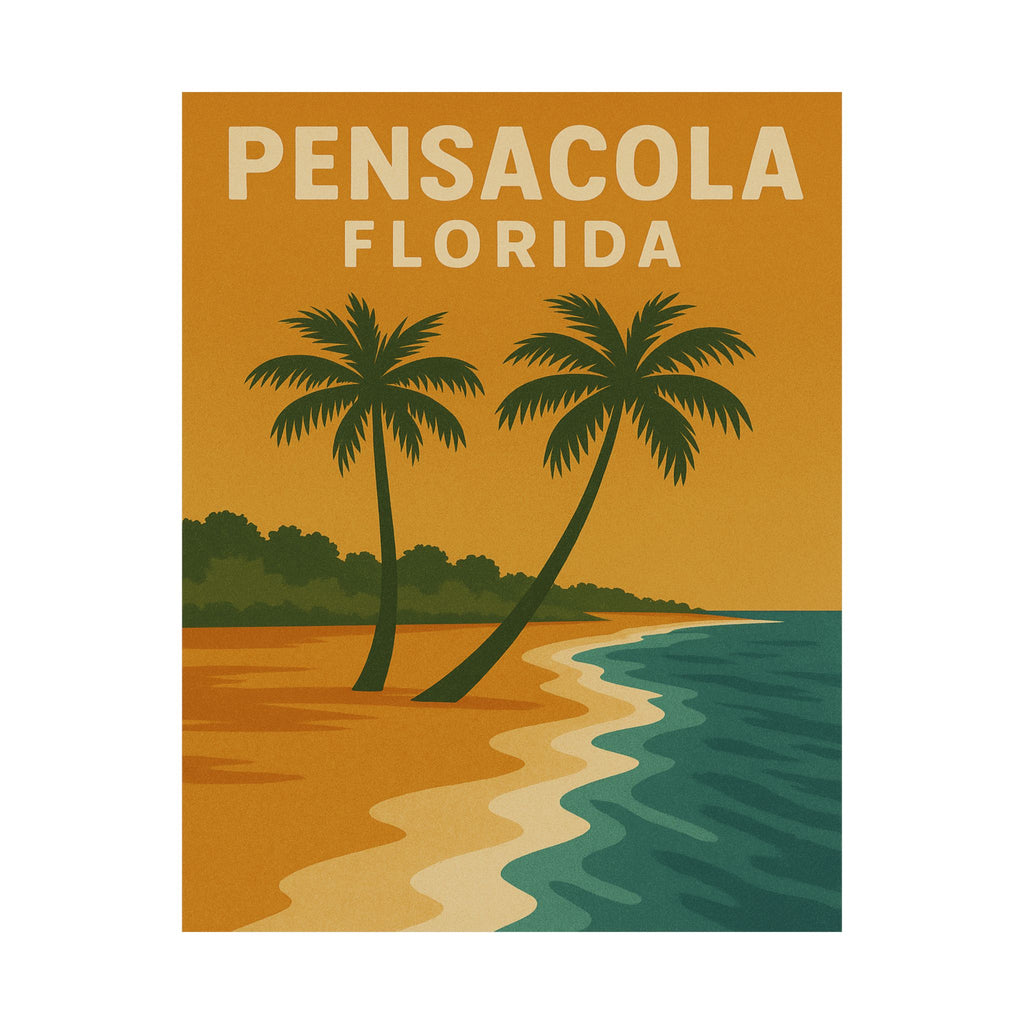 Cityscape Print - Pensacola Florida