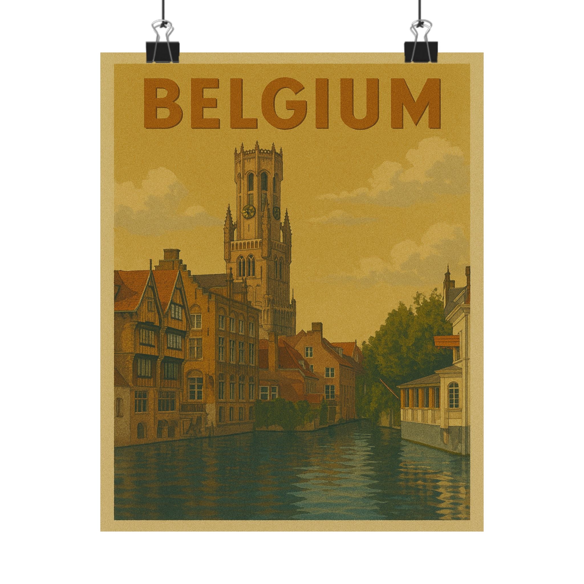 Cityscape Print - Belgium