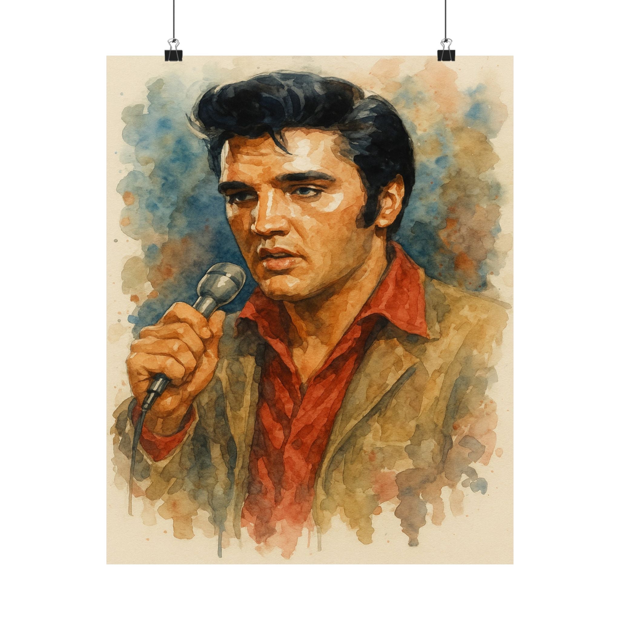 Famous Prints - Elvis Singing