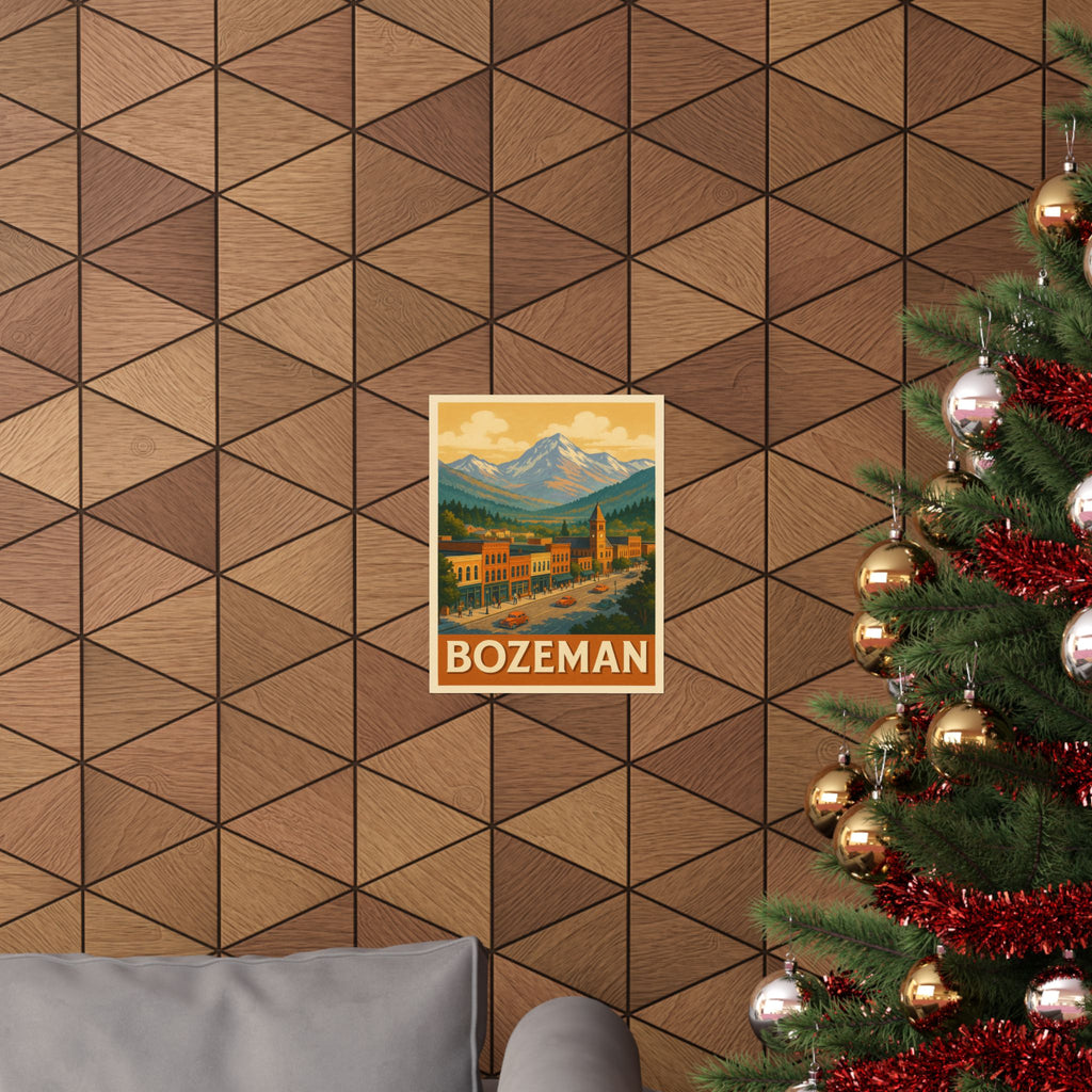 Cityscape Print - Bozeman Montana