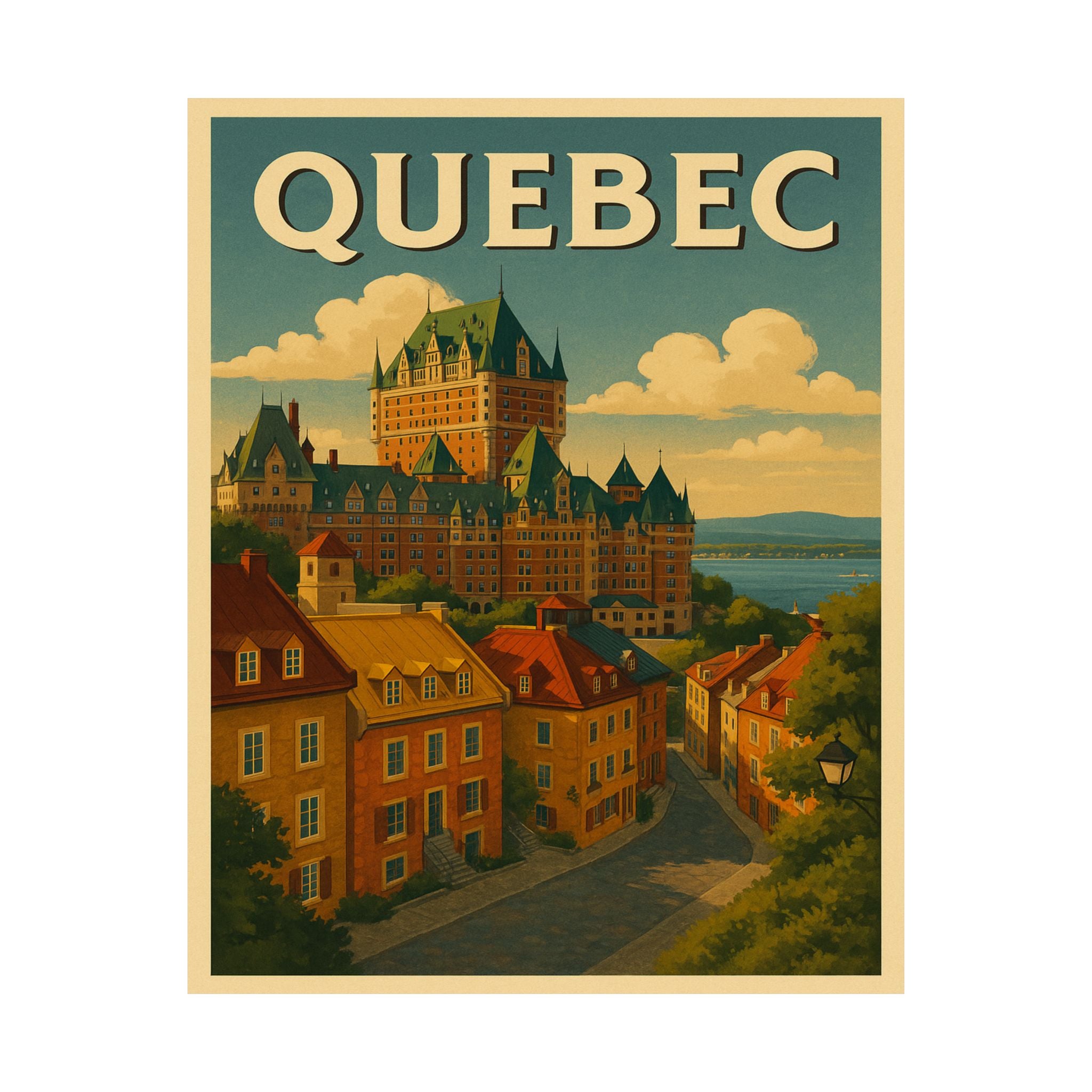 Cityscape Print - Quebec