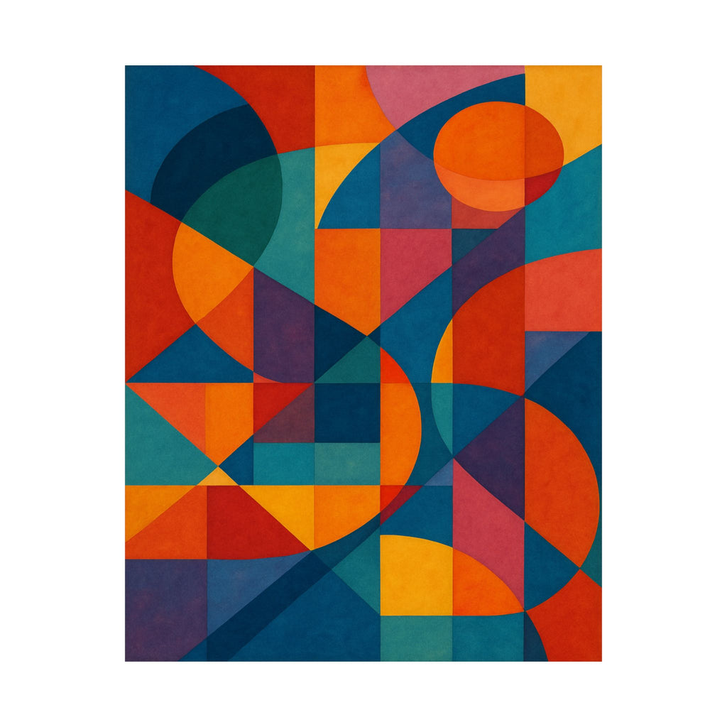 Abstract Print - Abstract Colorful Shapes