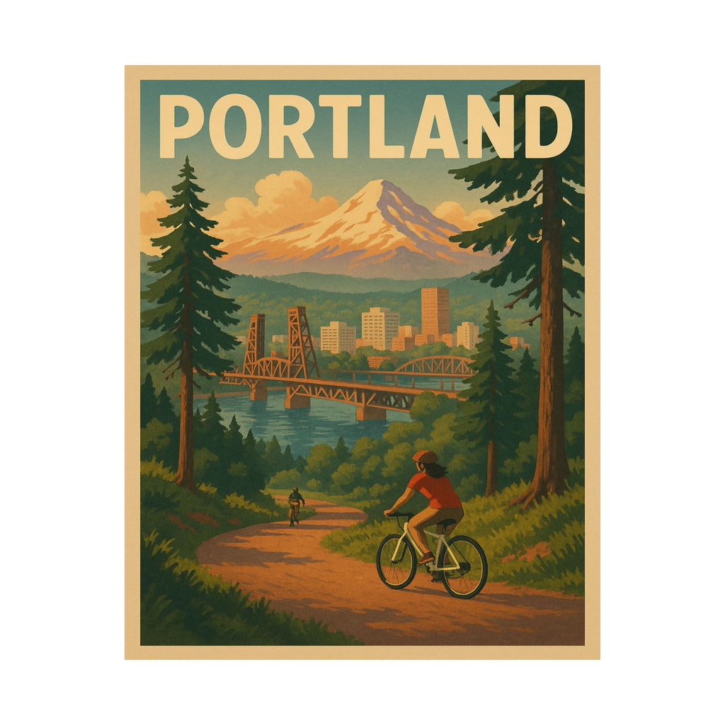 Cityscape Print - Portland Oregon