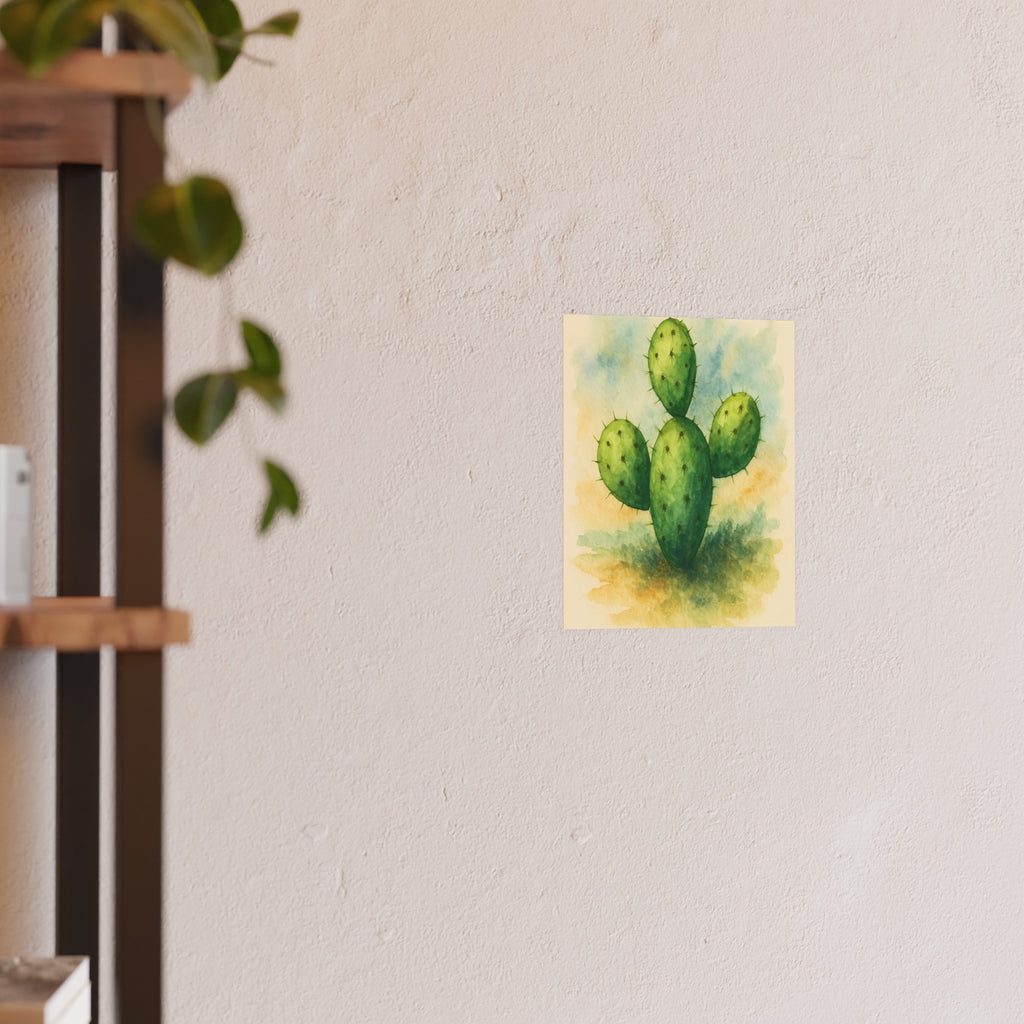 Nature Print - Watercolor Cactus