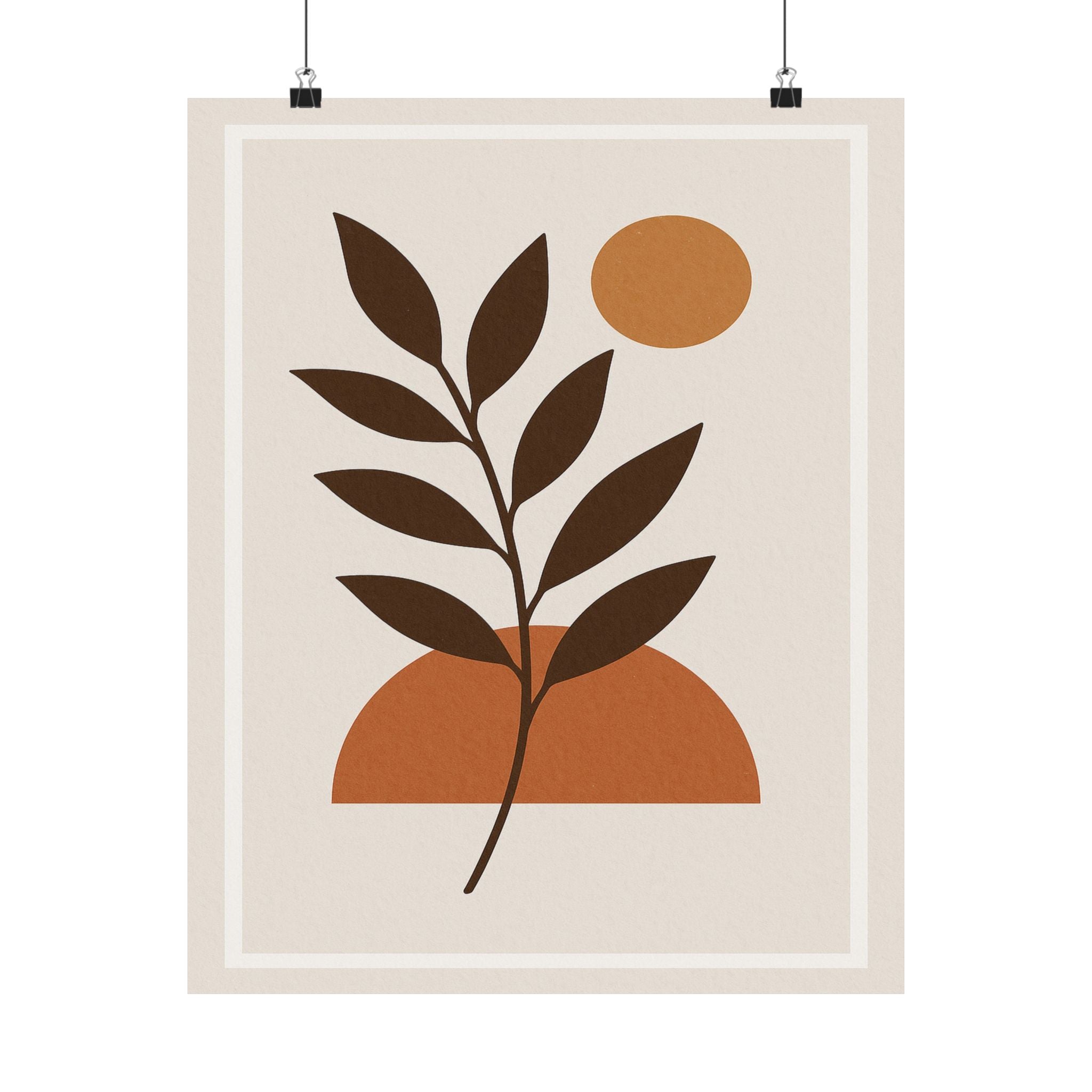 Abstract Print - Boho Leaf 1