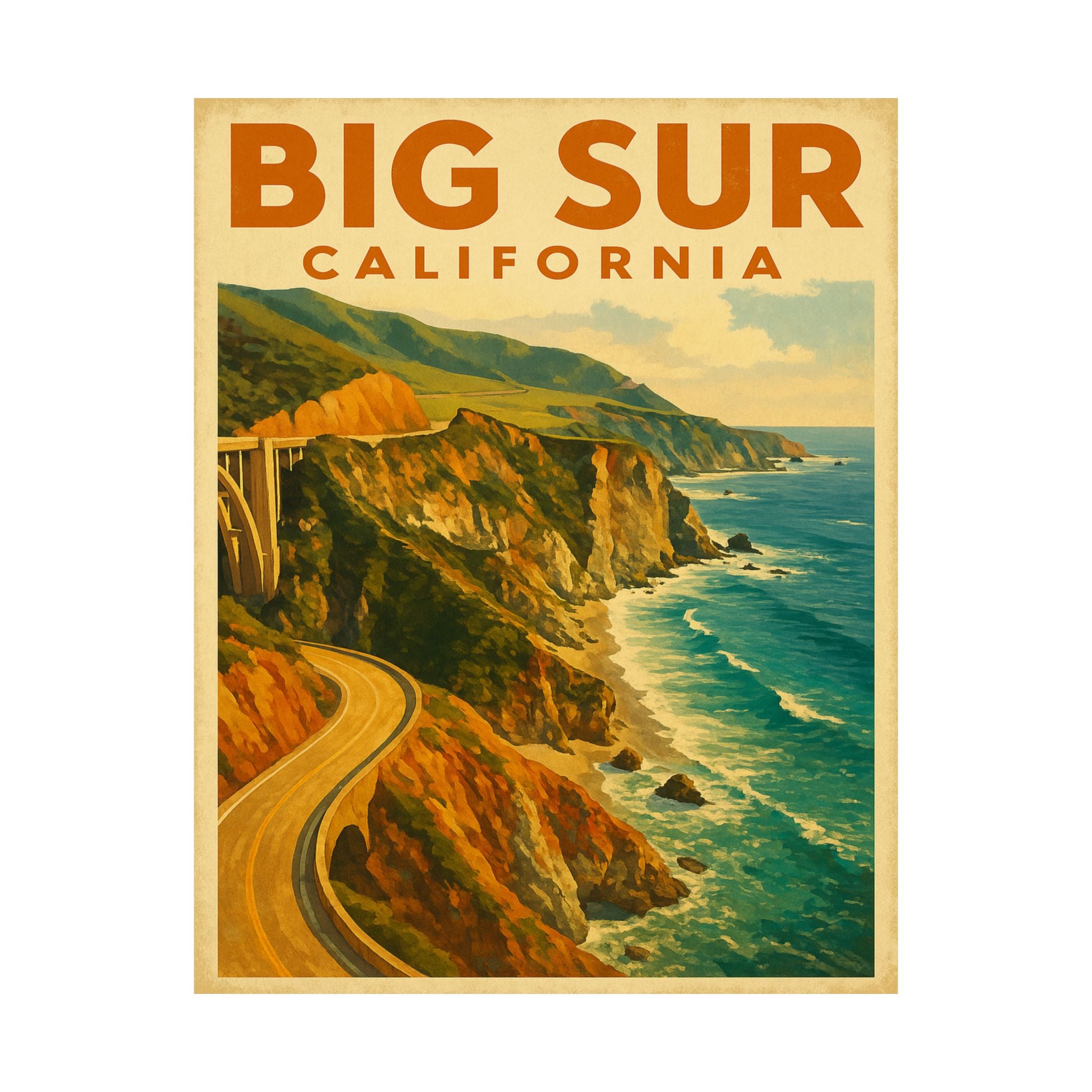Cityscape Print - Big Sur California