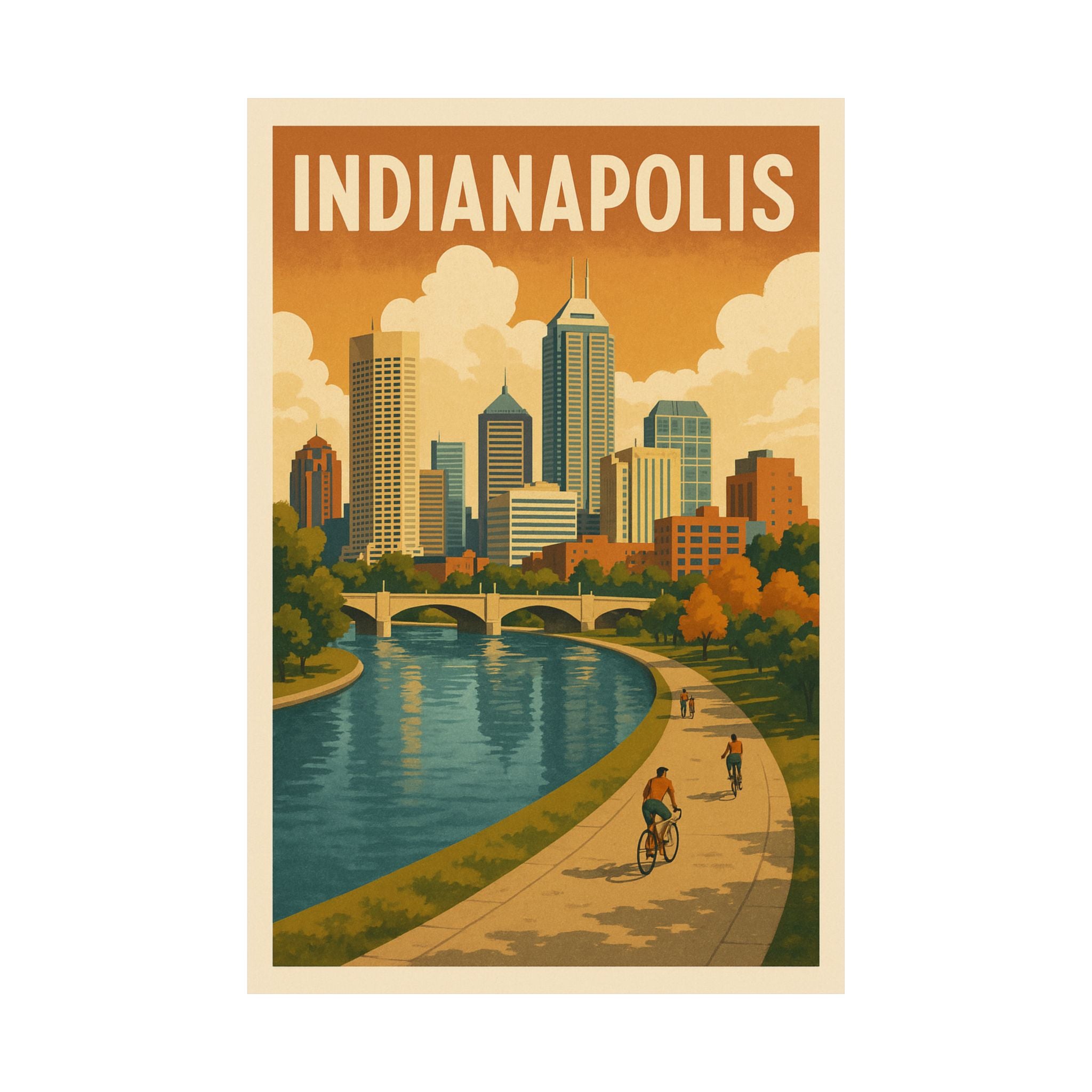 Cityscape Print - Indianapolis