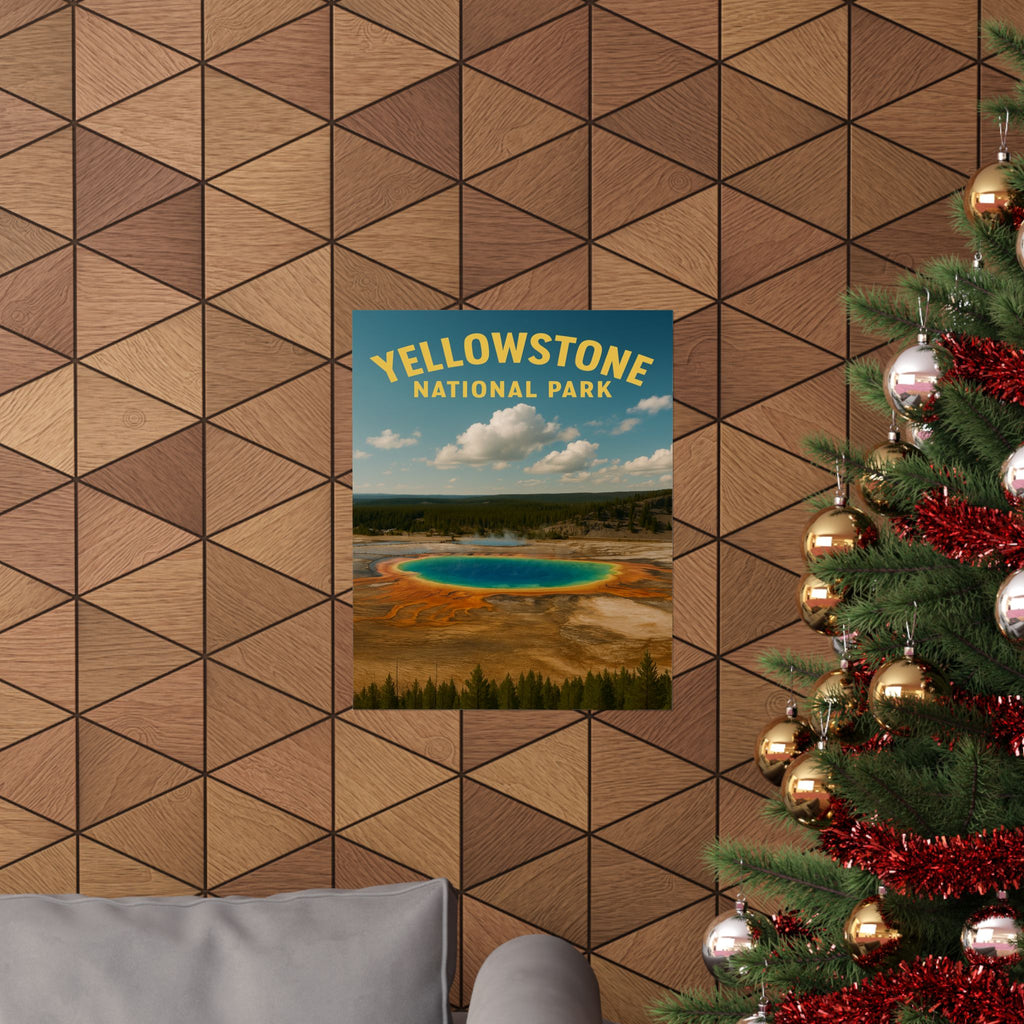 Vertical Print - Yellowstone National Park - Prismatic Lake