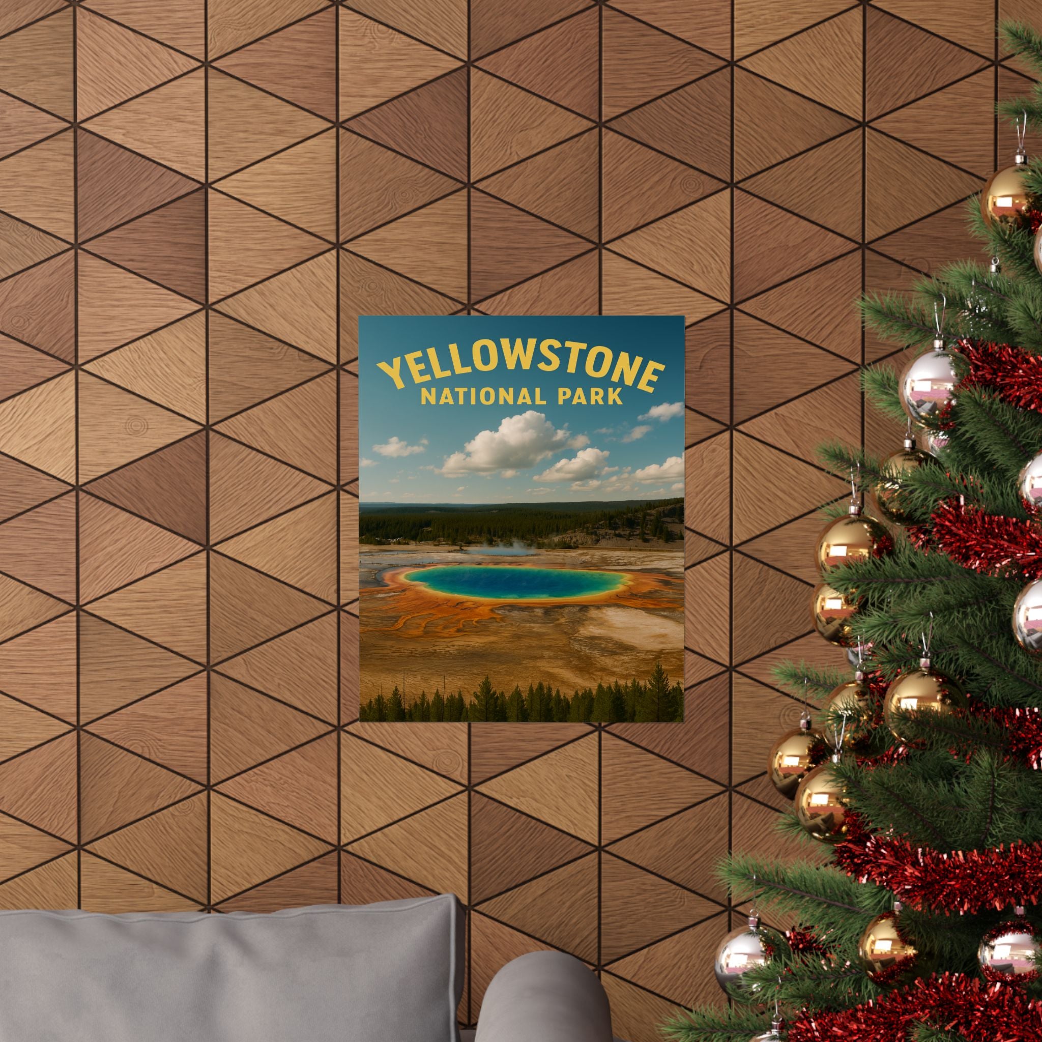 Vertical Print - Yellowstone National Park - Prismatic Lake