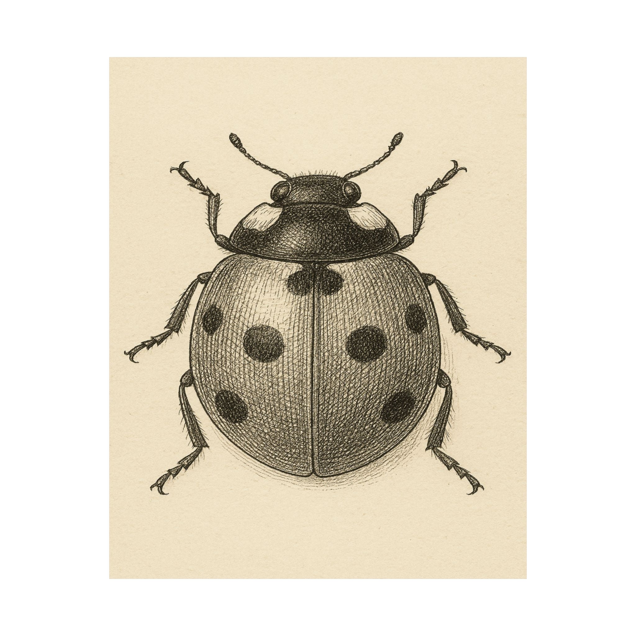 Wildlife Print - Pencil Ladybug