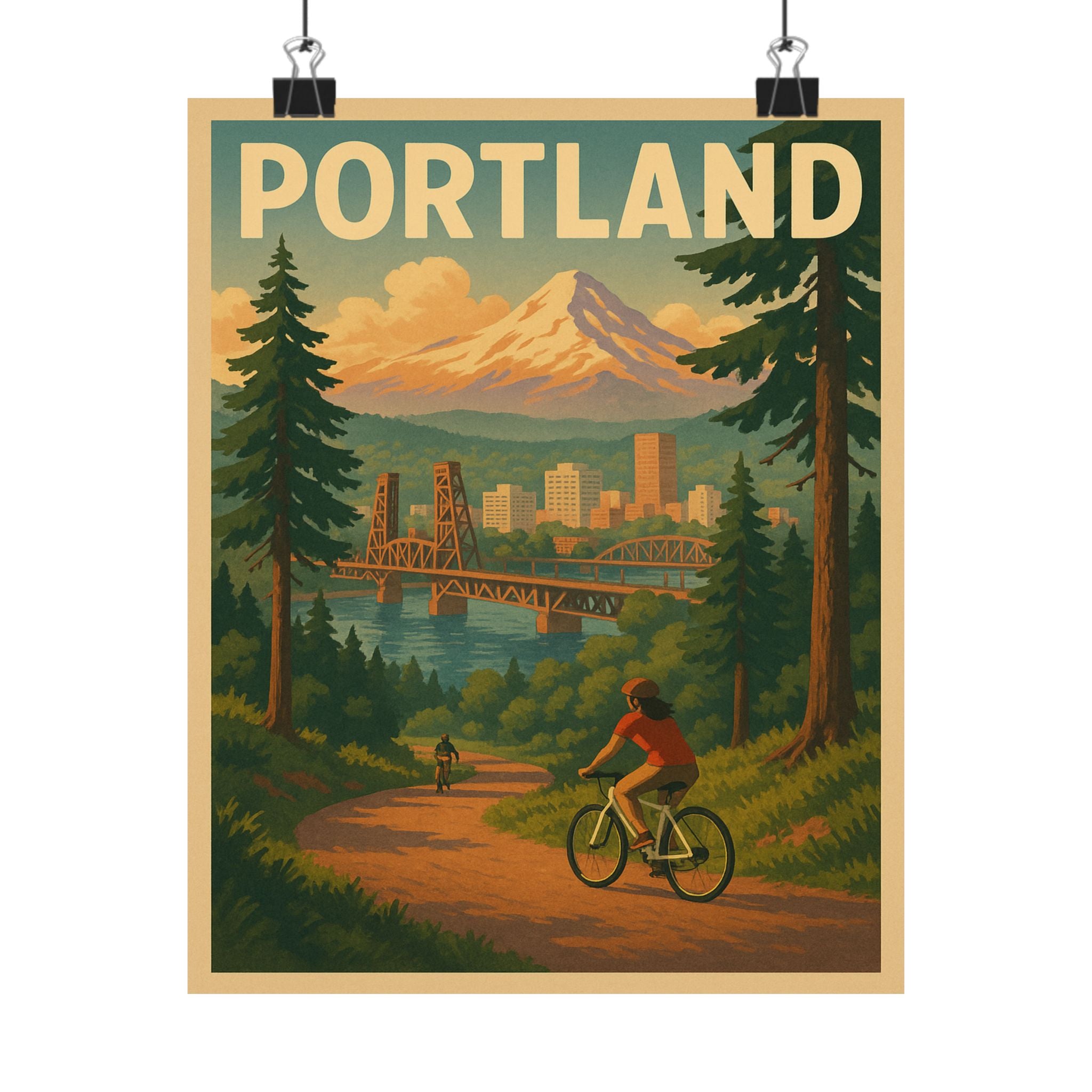 Cityscape Print - Portland Oregon