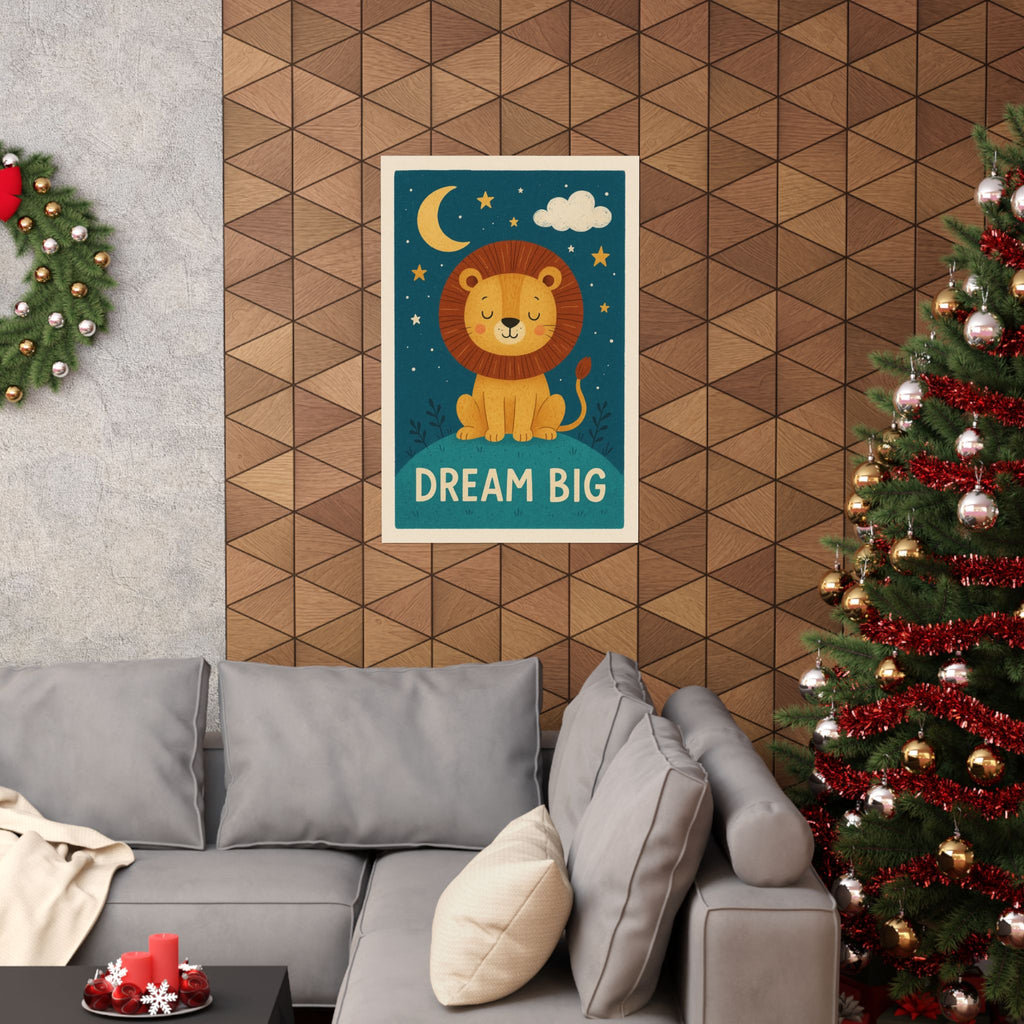 Children's Print - Dream Big Lion