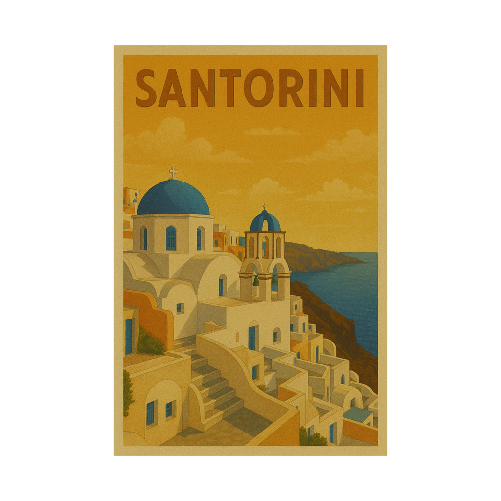 Cityscape Print - Santorini