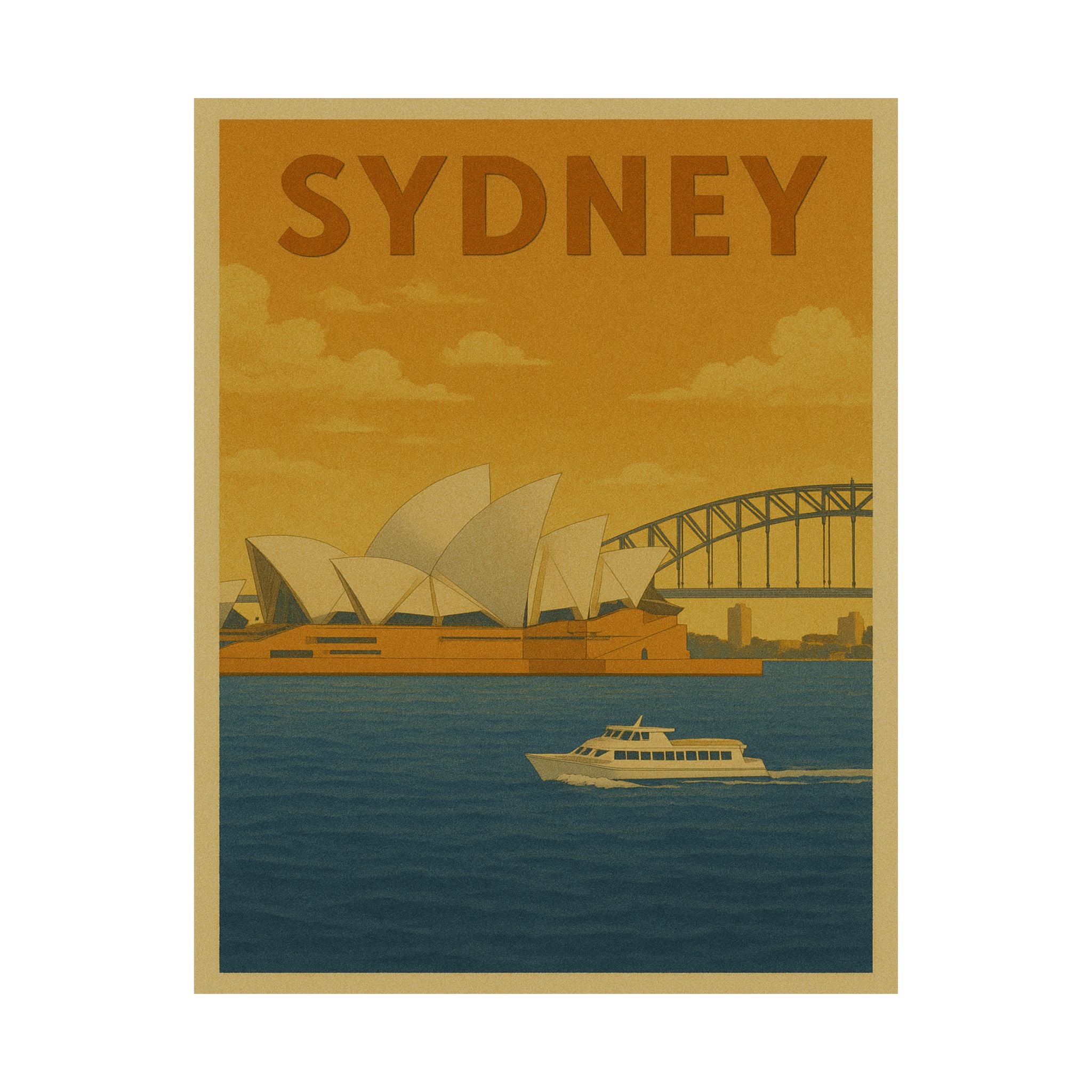 Cityscape Print - Sydney Australia