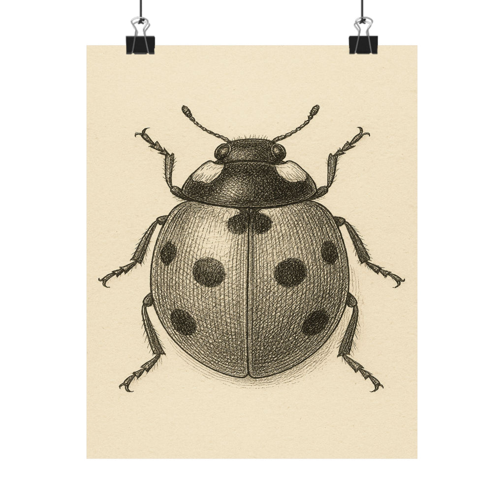 Wildlife Print - Pencil Ladybug